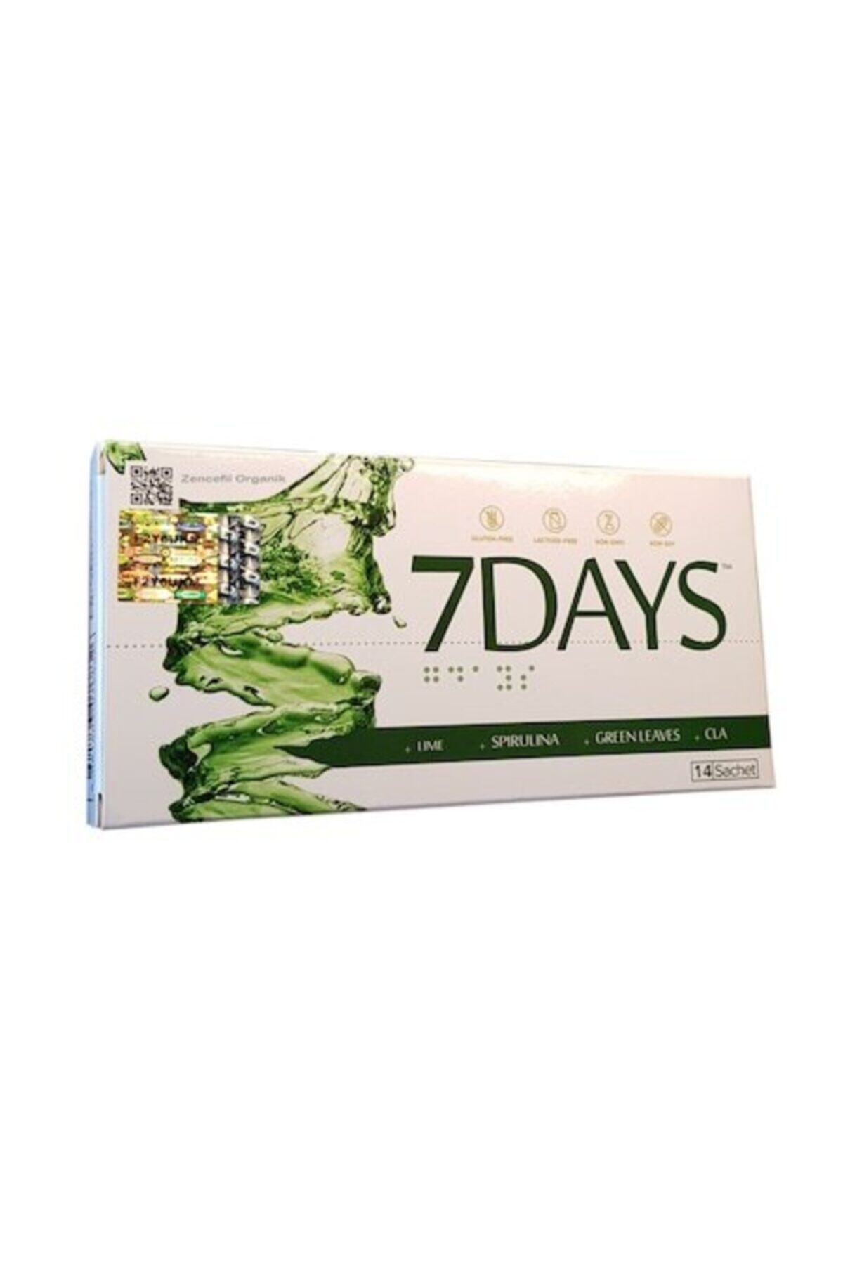 7DAYS 7 Days Detox - Spirulina Cla Yeşil Çay Ve Lime - 7 Kutu (98 Saşe)