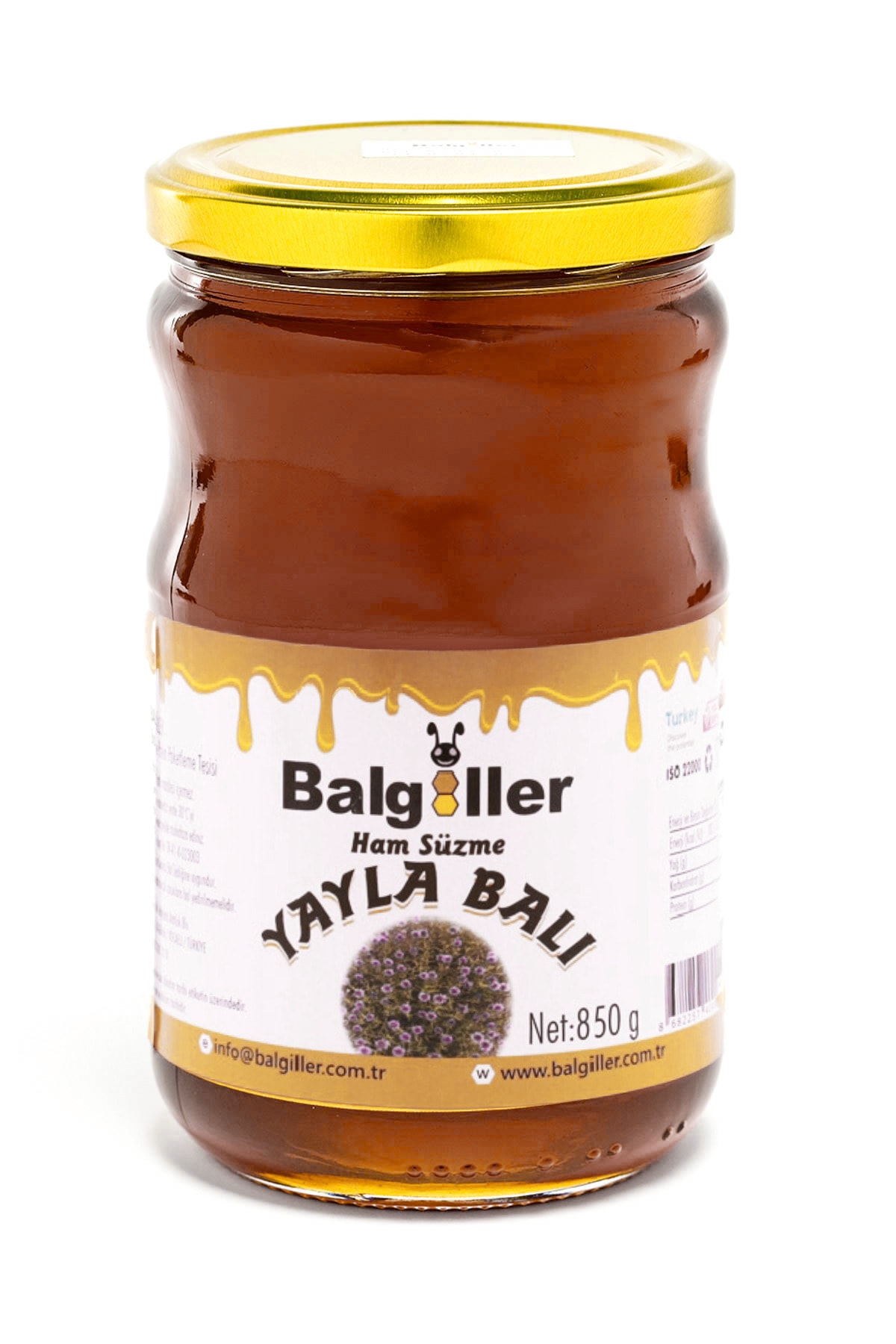Balgiller Ham Süzme Yayla Balı 850 Gram