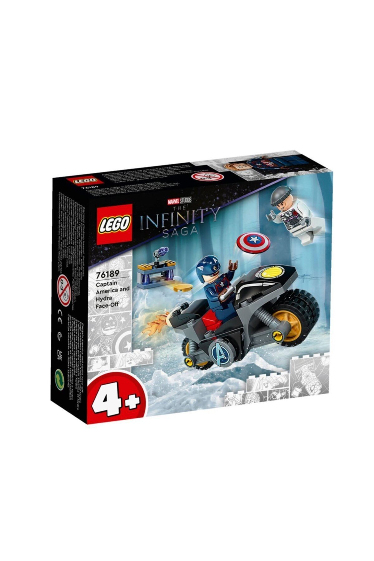 LEGO 76189 ® Marvel, Kaptan Amerika Ve Hydra Karşılaşması / 49 Parça / +4 Yaş