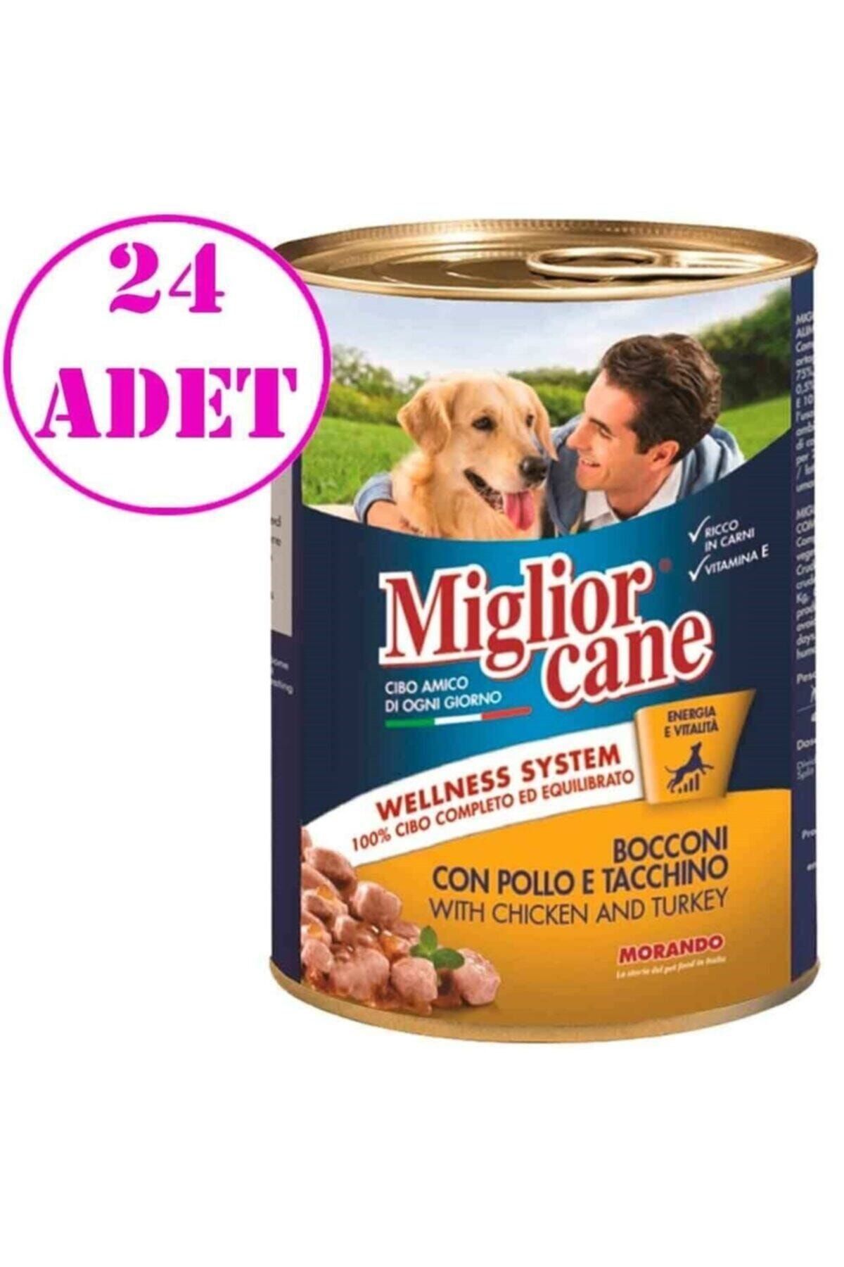 Miglior Gatto Miglior Tavuklu Ve Hindili Köpek Konserve 405 Gr 24 Ad