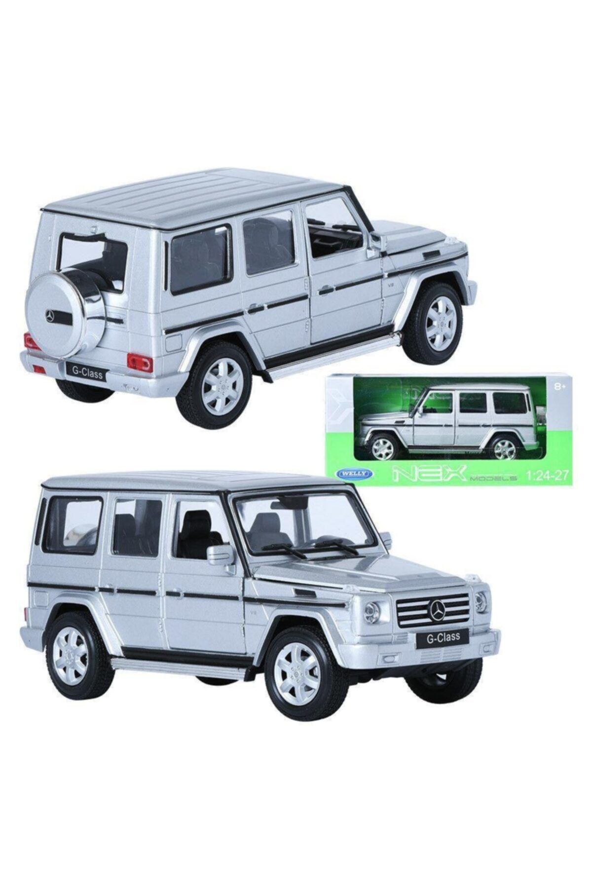 Lisinya Model Araba - Welly Mercedes-benz G-class 1:24 - 24012w-gri