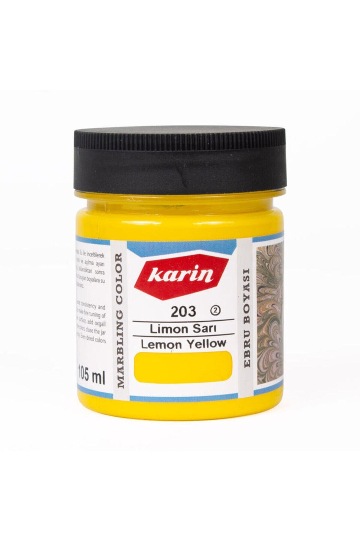 Karin Limon Sarı Ebru Boyası Ezilmiş 203 105 cc