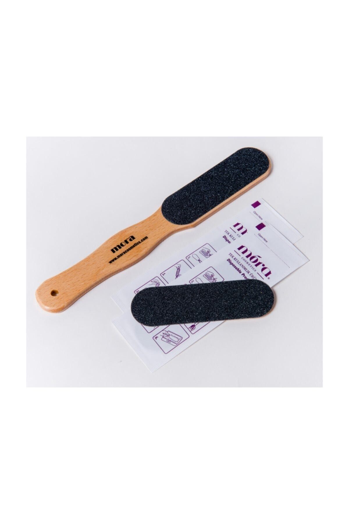 Mora Ahşap Topuk Törpüsü-pedikür Spatulası 5 Adet Törpü Kağıdı