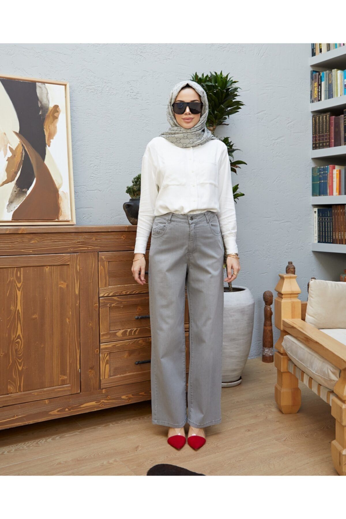 Neways Kot Pantolon Gri 1145