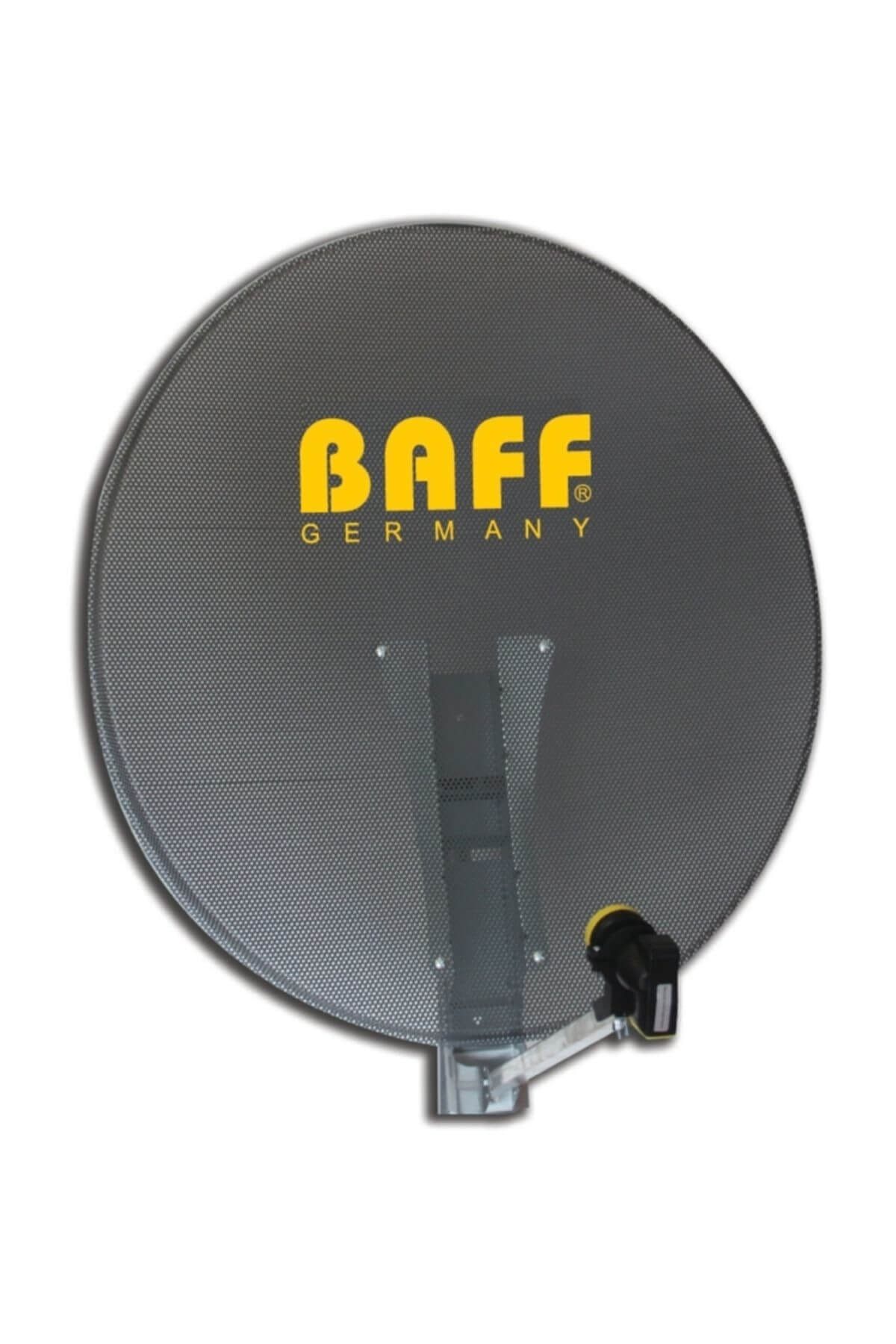 Baff 95CM Delikli Ofset Çanak Anten +Baff Single LNB+ 20mt Kablo