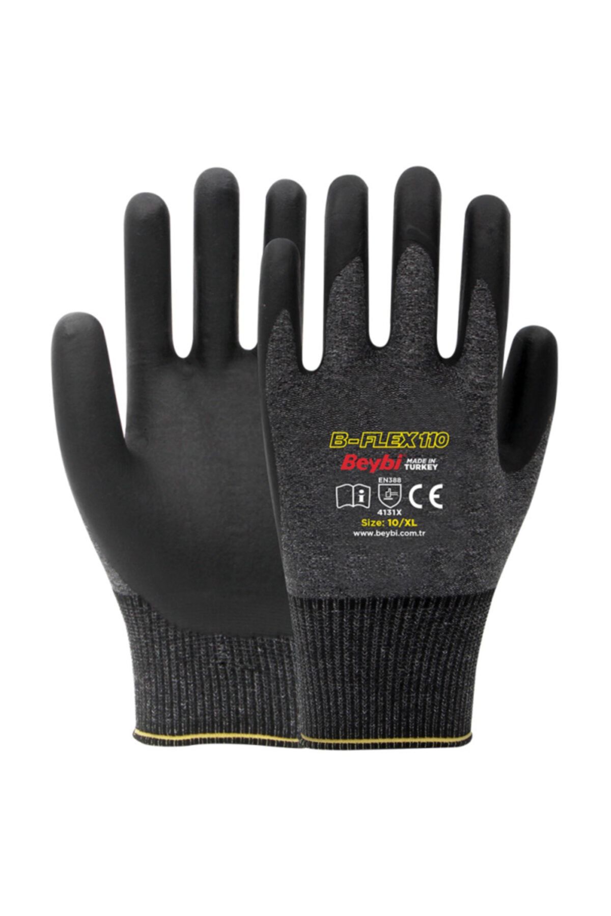 Beybi B-flex110 Likralı Nitril Iş Eldiveni 1 Çift 9 Beden