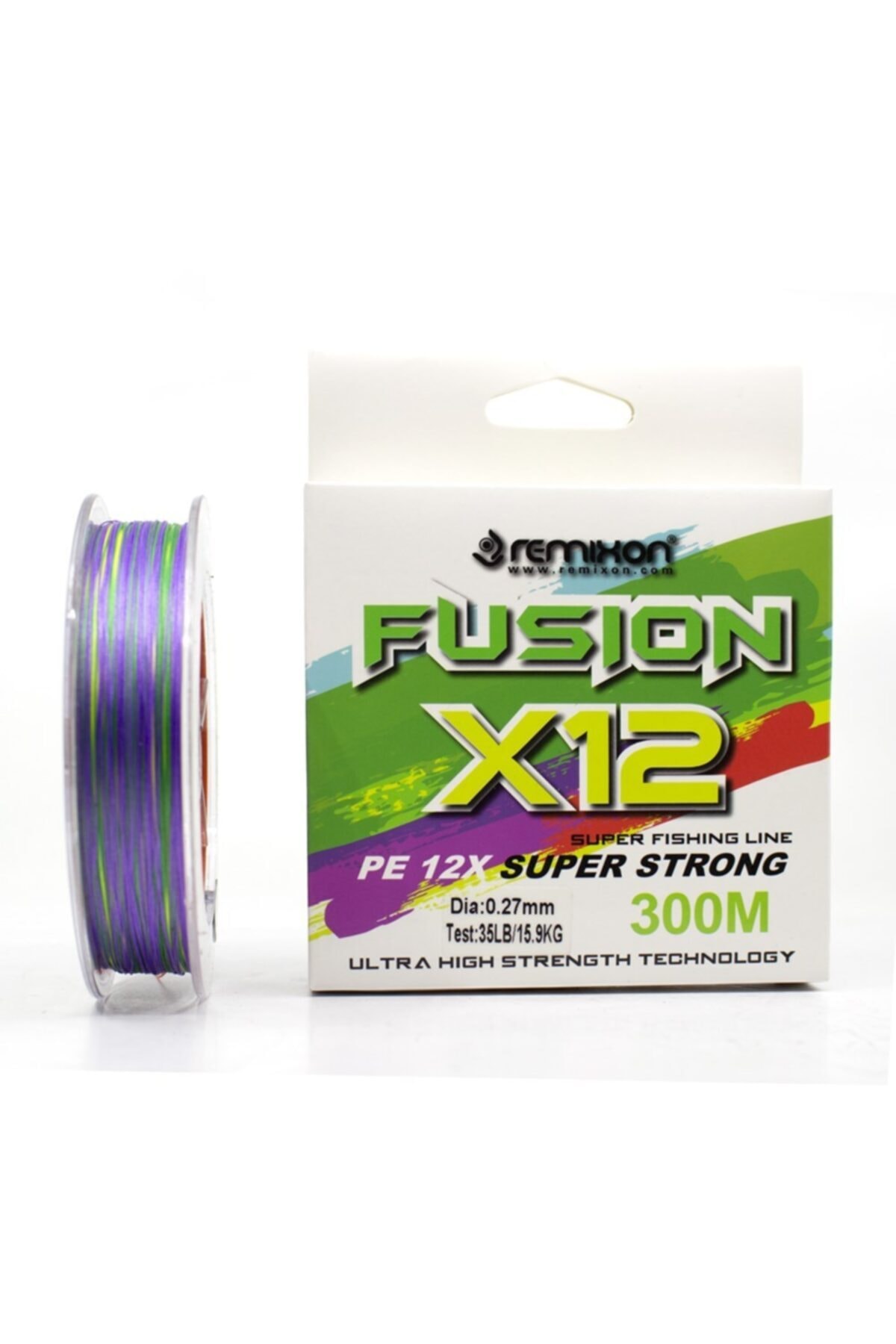 Remixon Fusion 300m X12 Multi Color Ip Misina 0,20mm