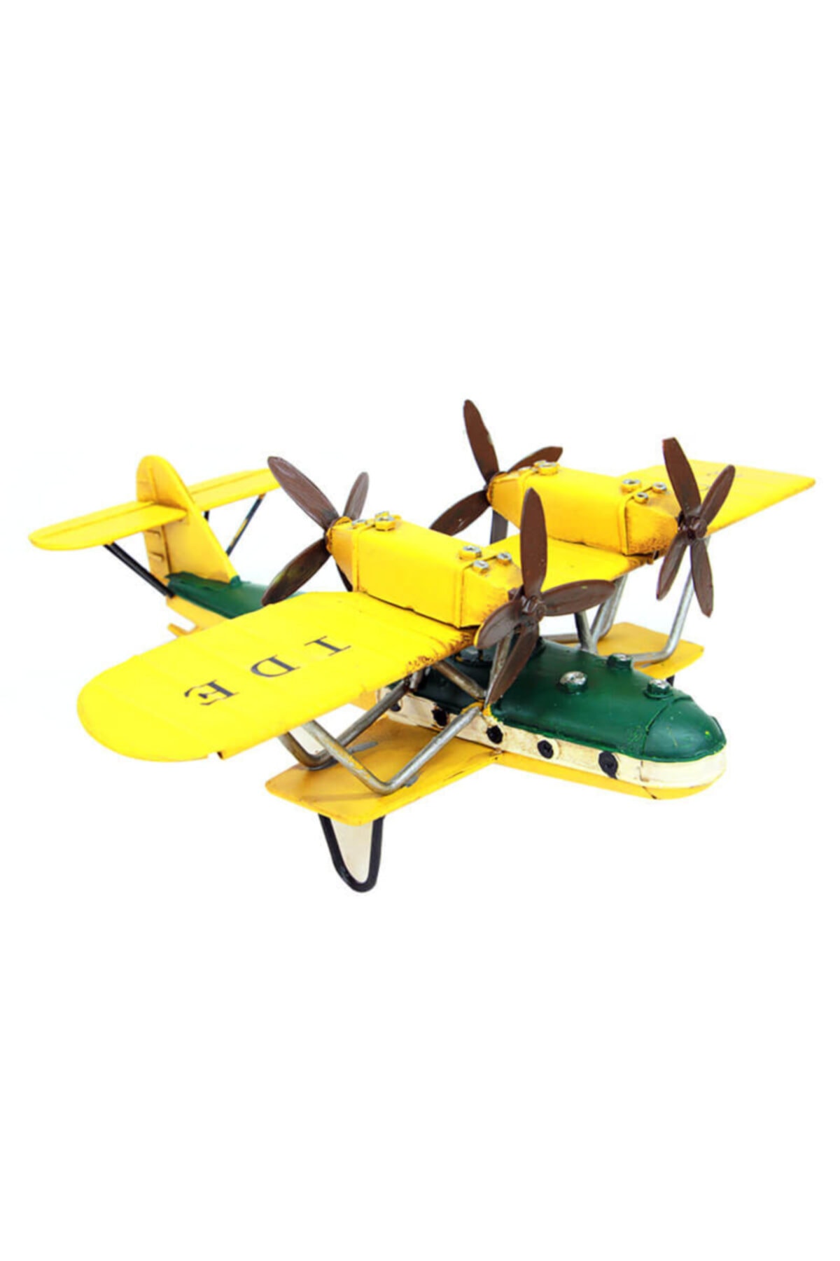 Limopa El Yapımı Çift Kanatlı Metal Uçak Maketi