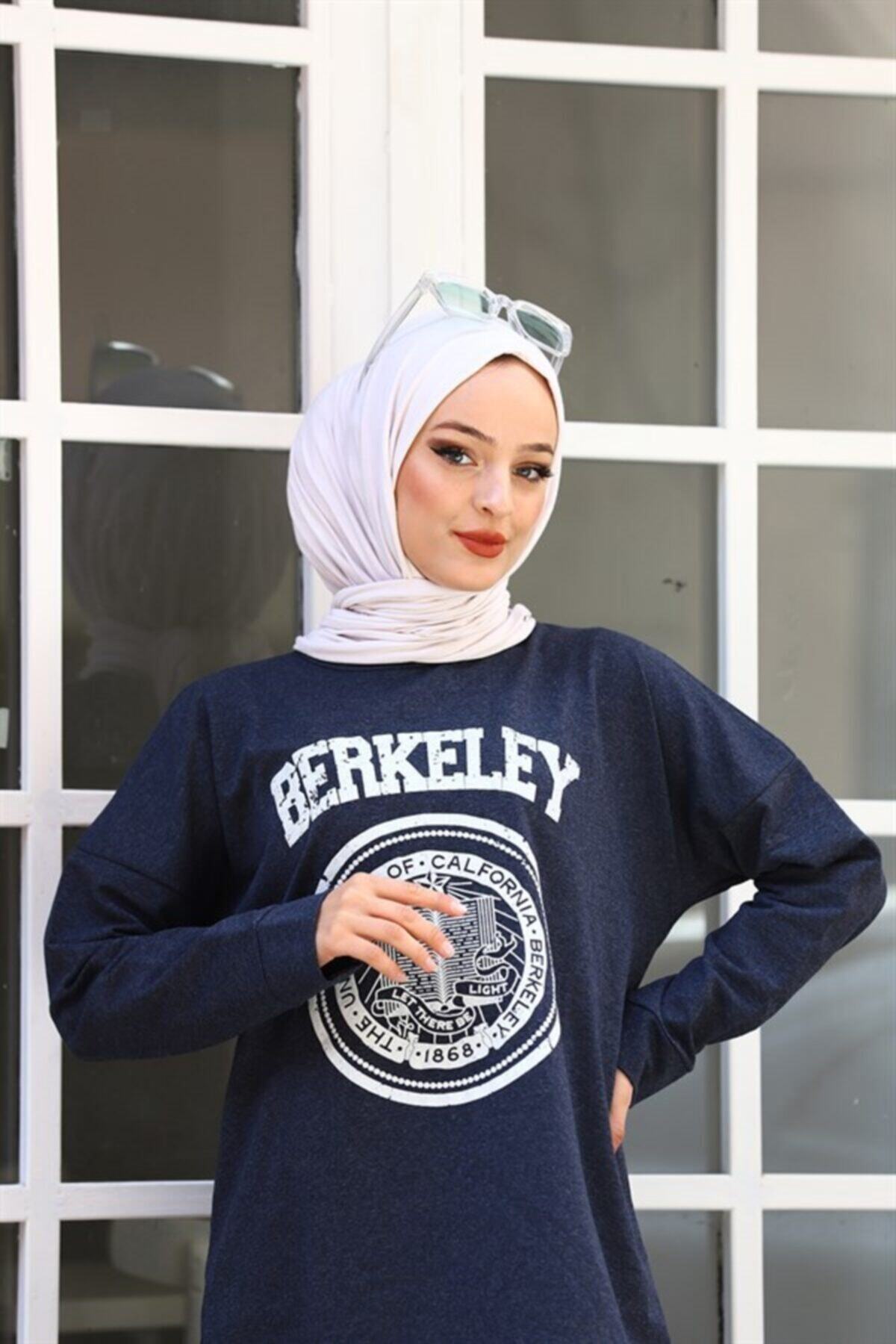 SEREZ MODA Berkeley Baskılı Indigo Eşofman Takımı