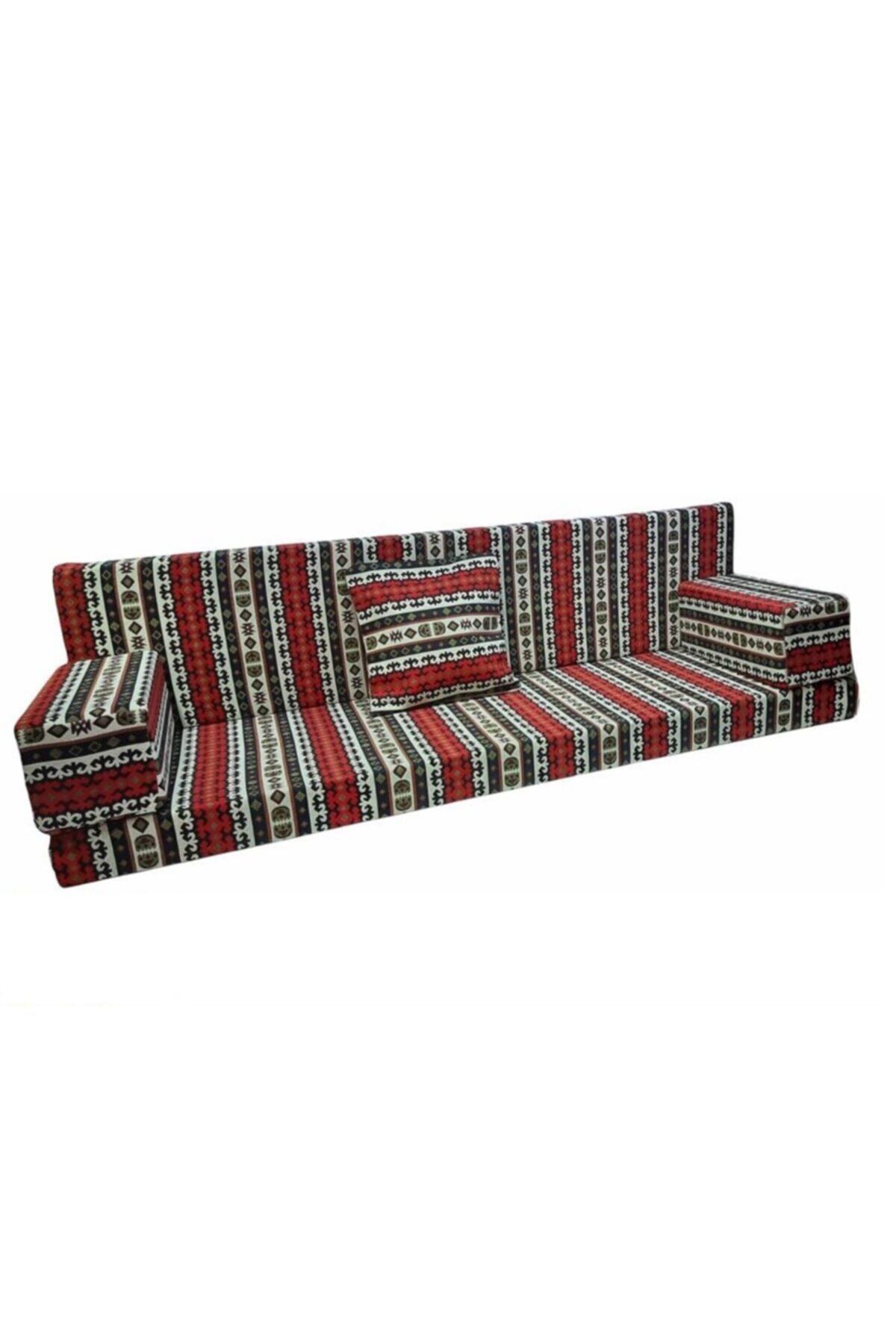 Bolvadin Şark Köşesi Mtk406-111 Şark Köşesi Geleneksel Dörtlü Minder Takımı 120lik