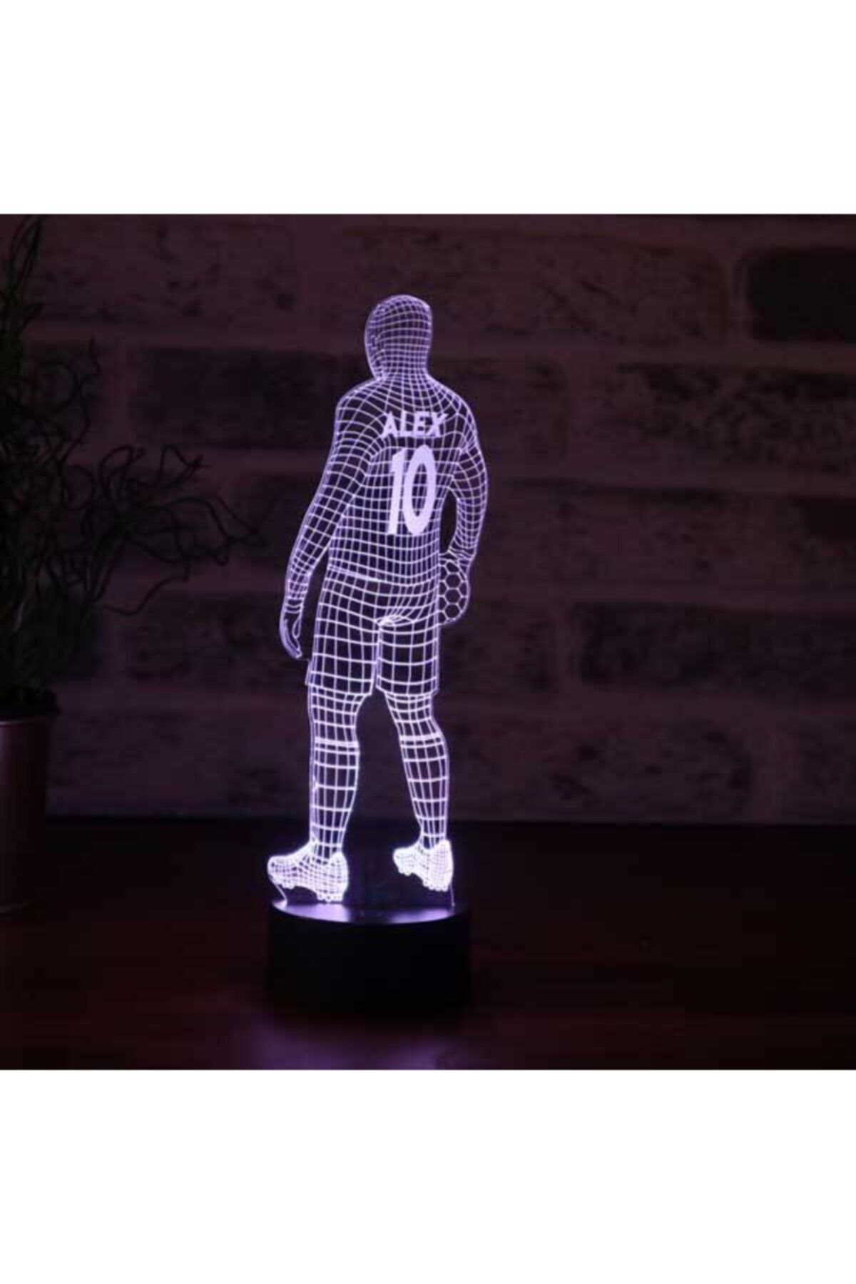 BYLAMP 3 Boyutlu Alex De Souza Hediye Gece Lambası (7 Farklı Işık Rengi)