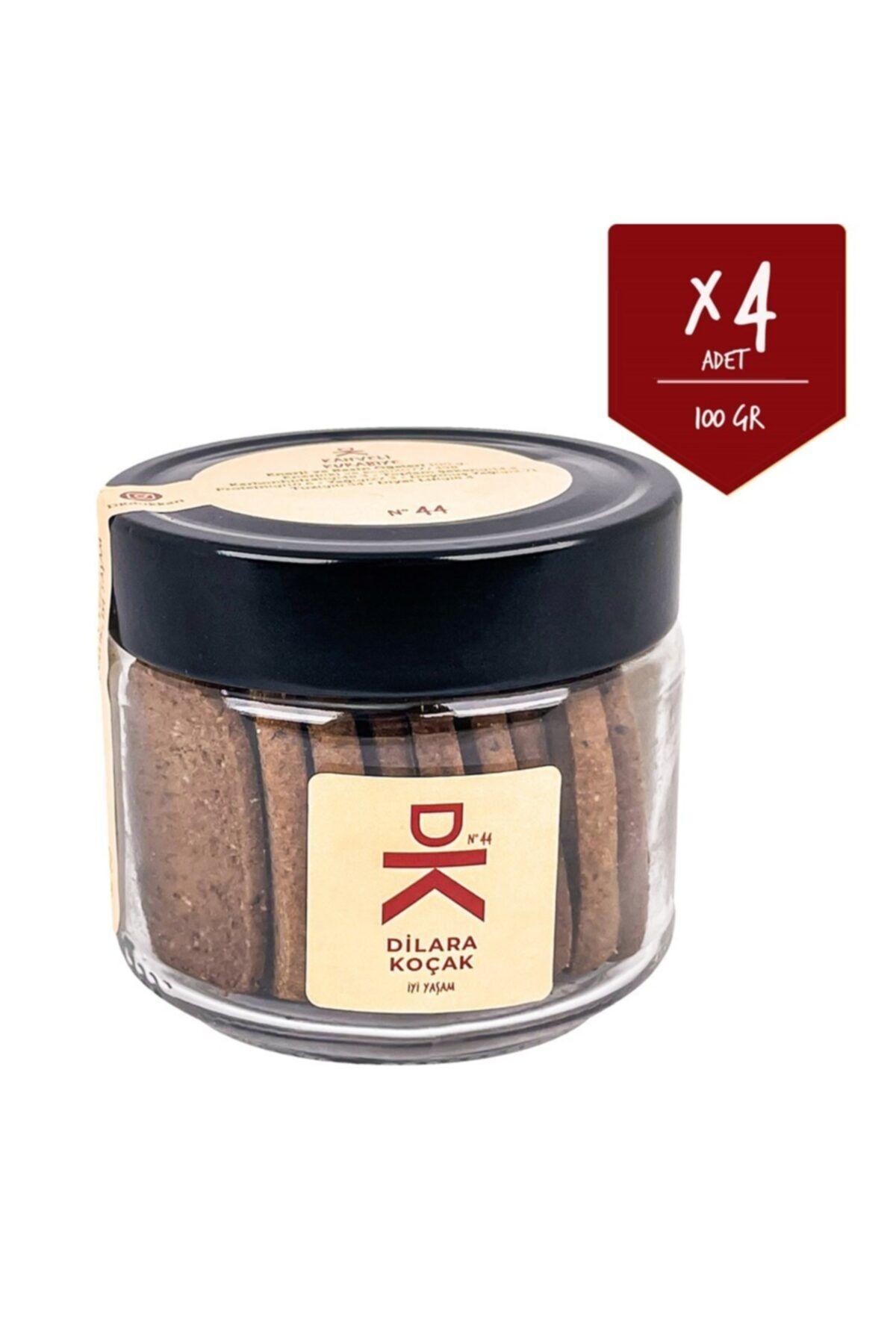 DK Dükkan No:44 Kahveli Kurabiye 4 Kavanoz