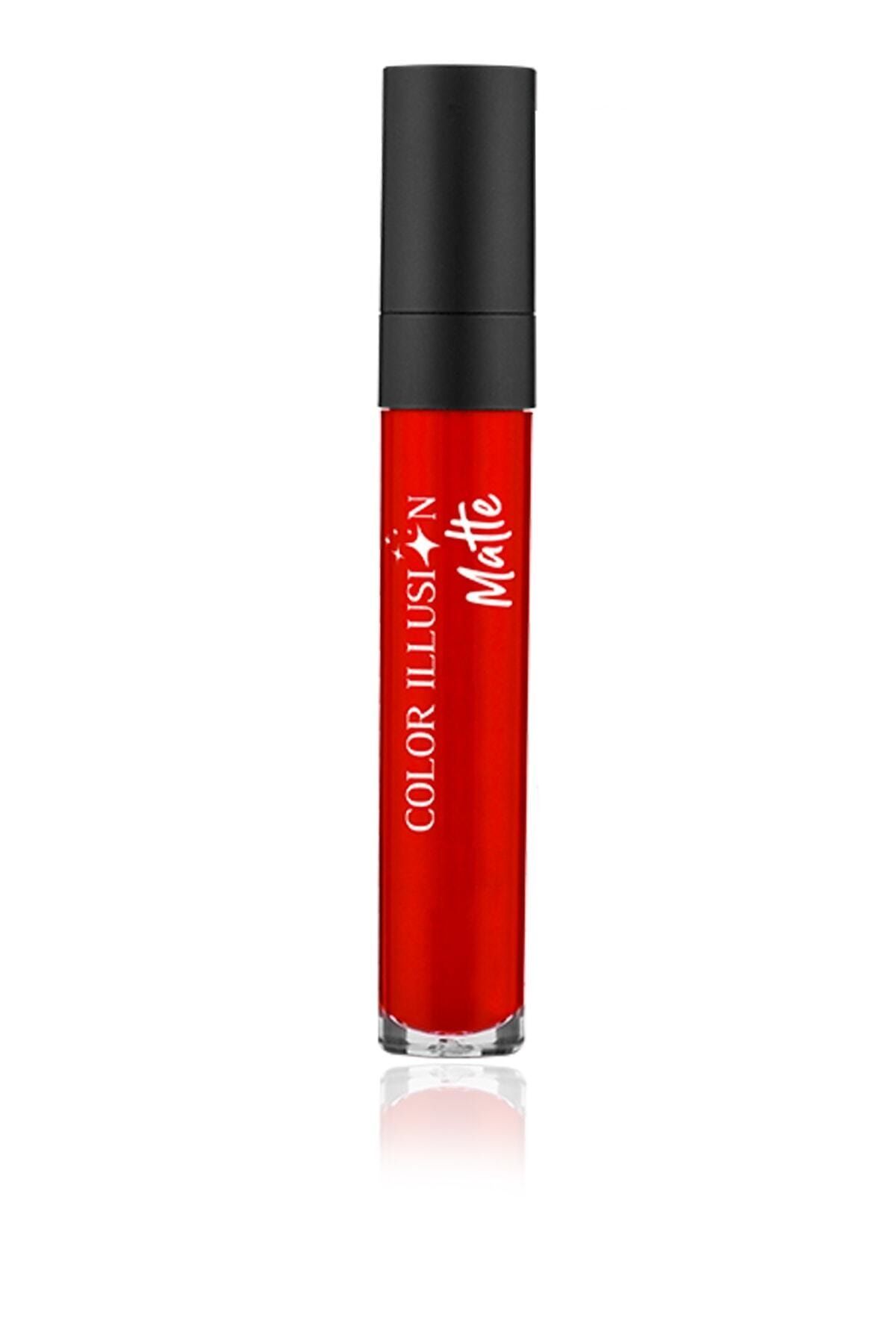 Huncalife Mat Likit Ruj - Color Illusion Intense Red 4,5 g 8690973723369