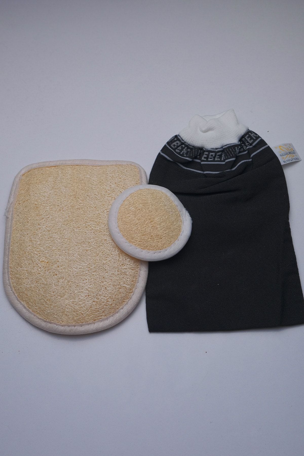Anatolia Soap Lastikli Kelebek Kese Kalın+kabak Lifi Vücut Için +kabak Lifi Yüz