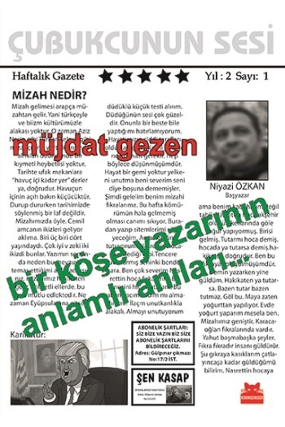 Kırmızı Kedi Yayınevi Bir Köşe Yazarının Anlamlı Anıları