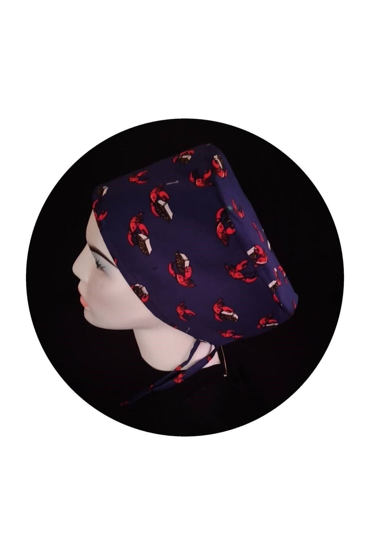 DODO BONE Unisex Lacivert Desenli Cerrahi Bone