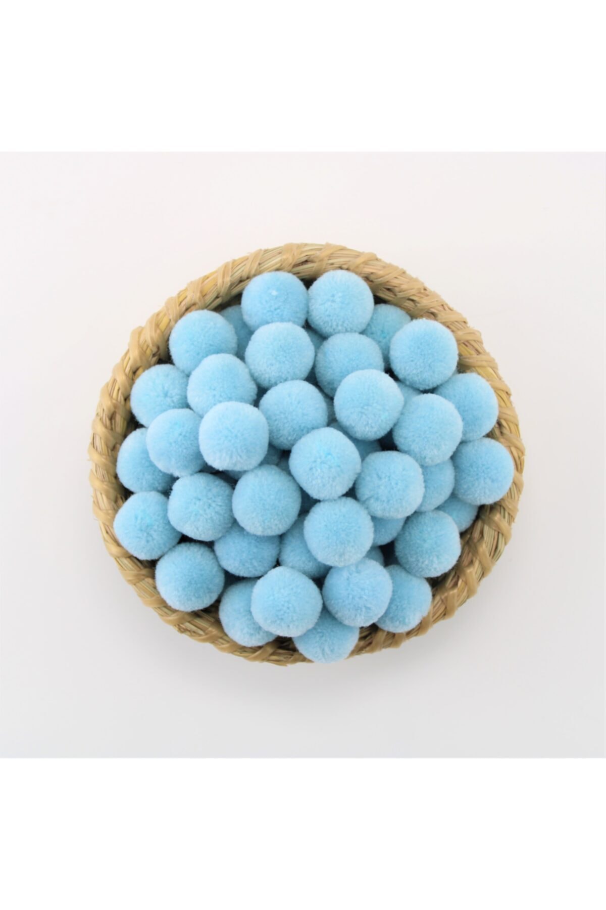 ELİSA Yün Ponpon 2 cm 100'lü Paket - Bebe Mavi