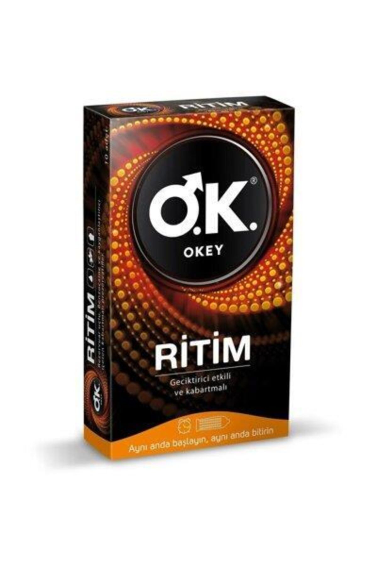 Okey Ritim Tırtıklı Ve Geciktirici Etkili Prezervatif 10 Lu
