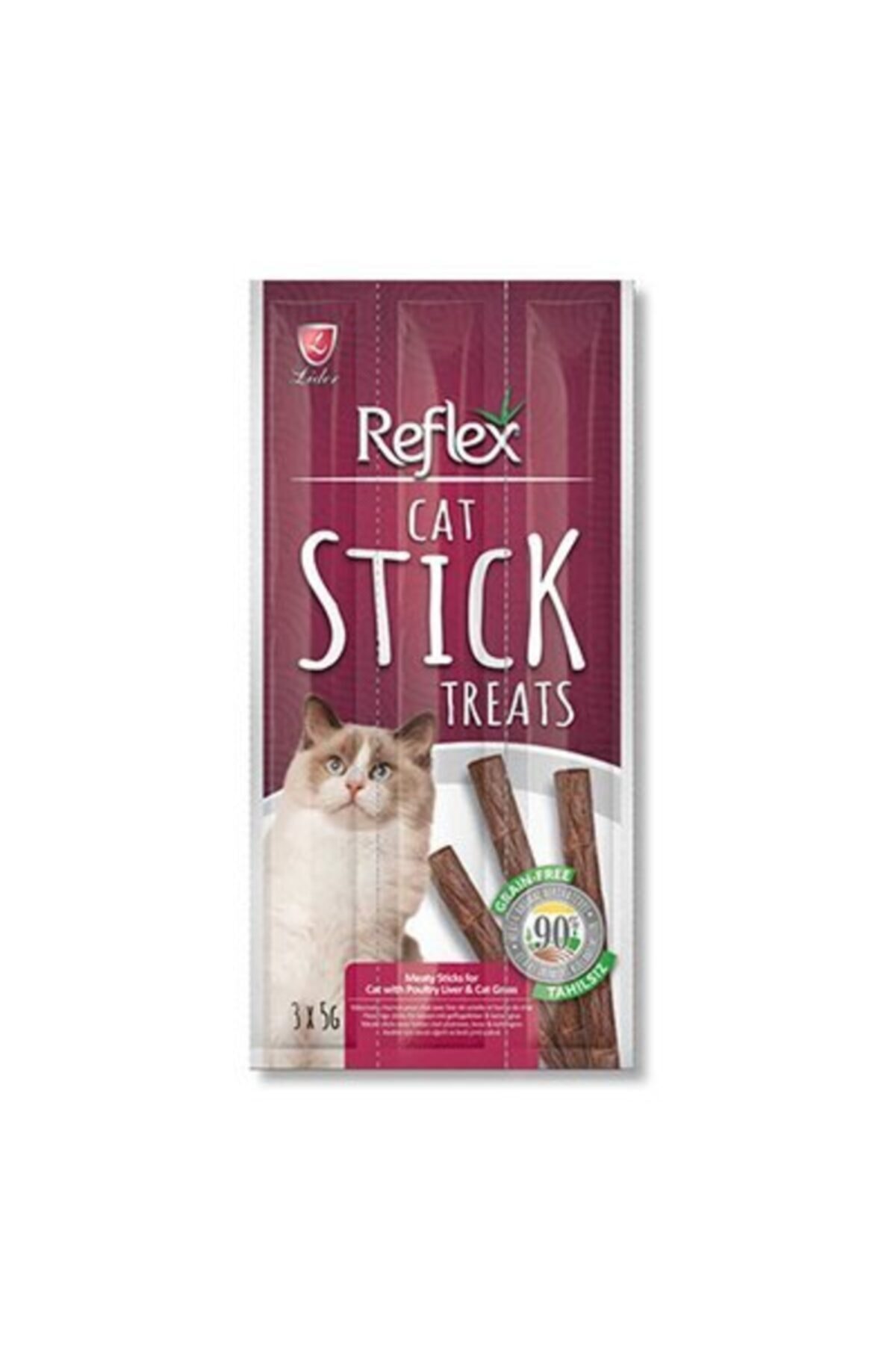 Reflex Tavuk Ve Ciğerli Kedi Çimli Ödül Maması 3x5 Gr