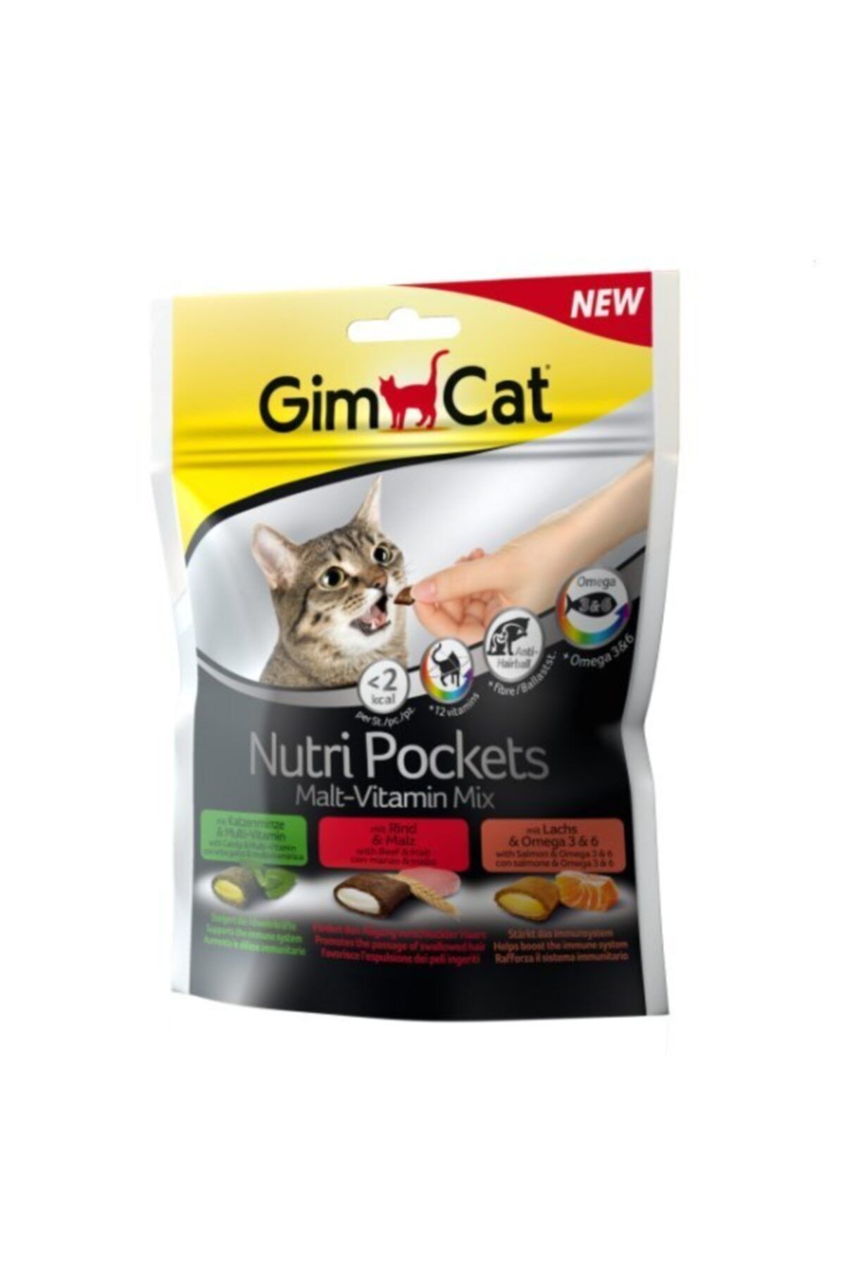 Gimcat Nutripockets Kedi Ödülü Malt&multivitamin 150 Gr