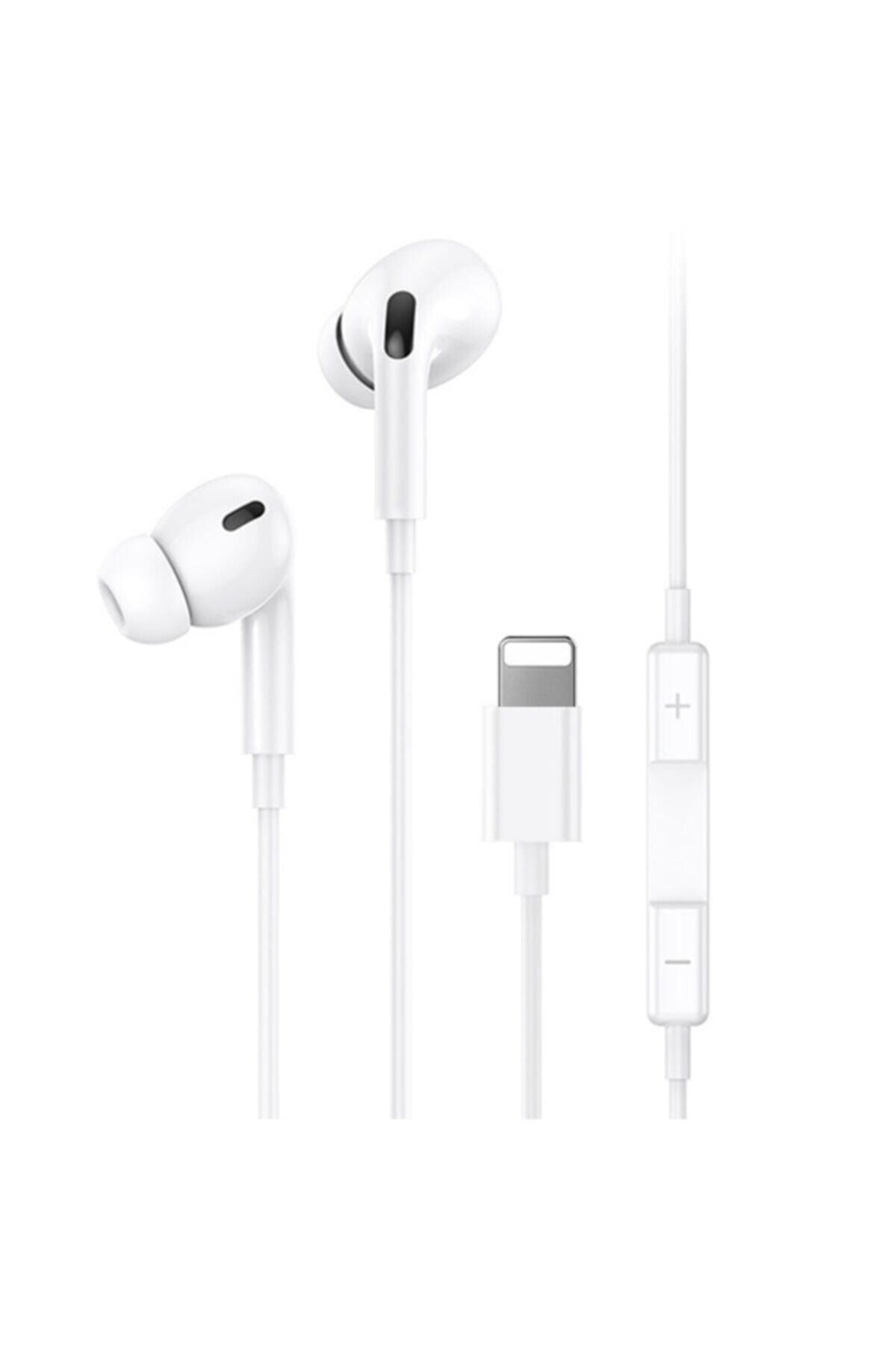 Ally Mobile Usams Us-sj453 Iphone 11-xs Xr 7-8 Kulaklık Lightning Mikrofonlu Kulaklık Beyaz