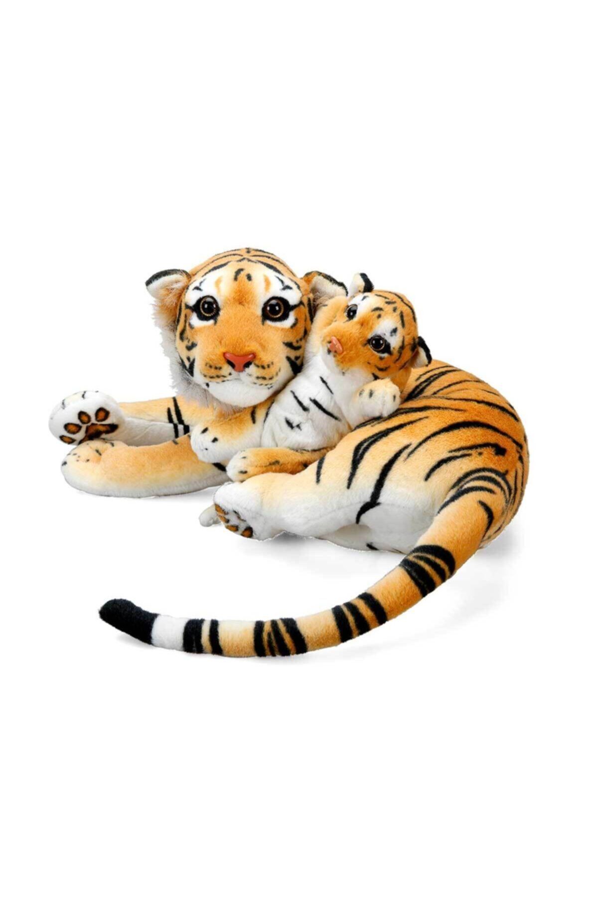 Puffy Friends Peluş Oyuncak Anne Kaplan ve Yavrusu 60 cm