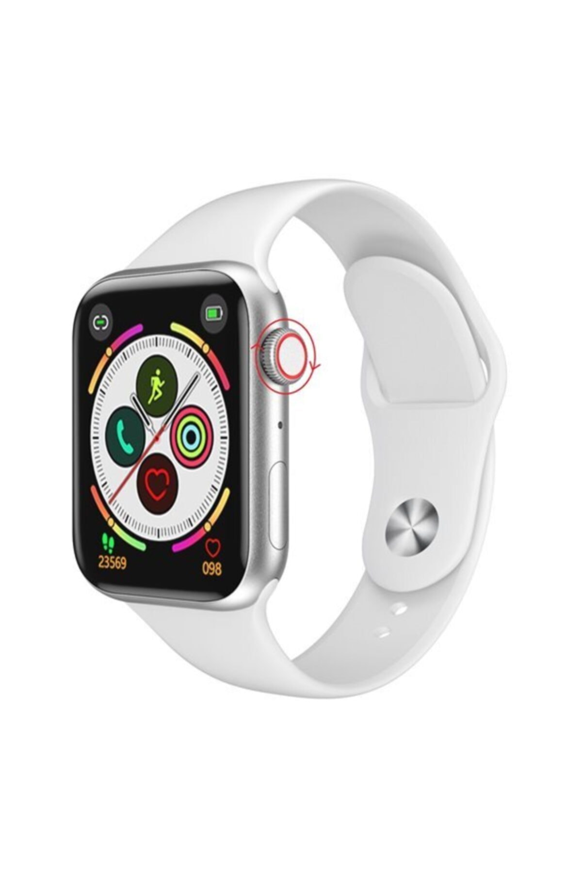 zibo Smart Watch G68l Akıllı Saat Beyaz Yedek Kordon