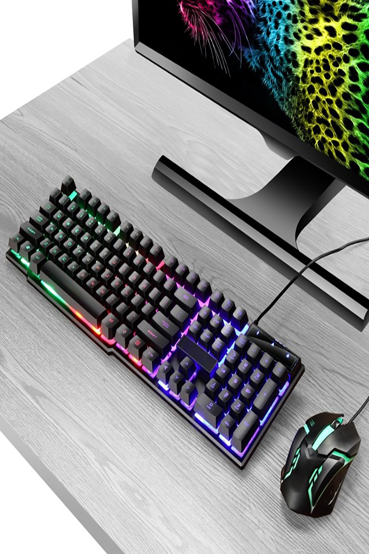 Optima Mobile Rgb Işıklı Oyuncu Klavye Ve Mouse Seti