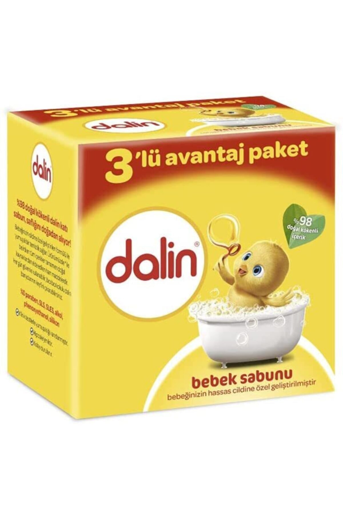 Dalin Bebek Sabunu 3lü, 3x100 Gr,hassas Ciltler Için