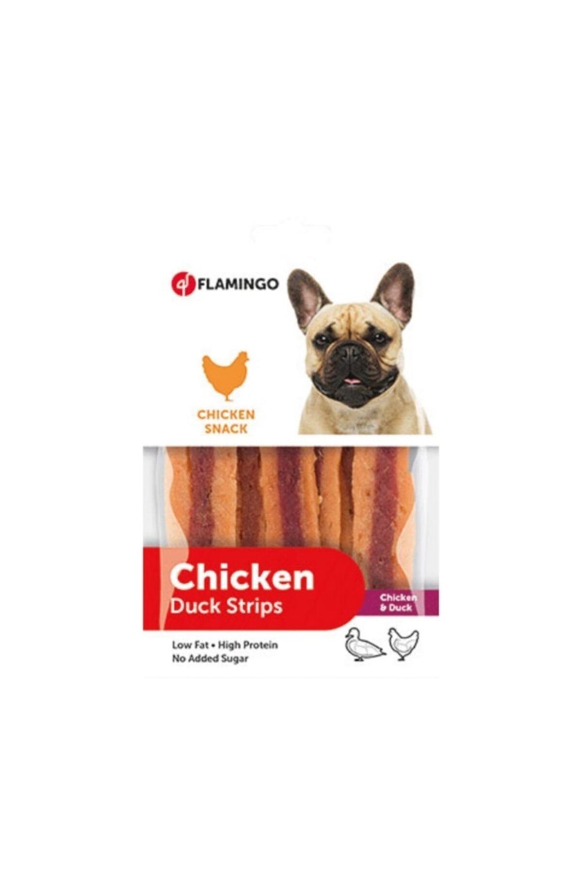 Flamingo Chicken Duck Strips Tavuk Ve Ördekli Şerit Köpek Ödülü 85 Gr