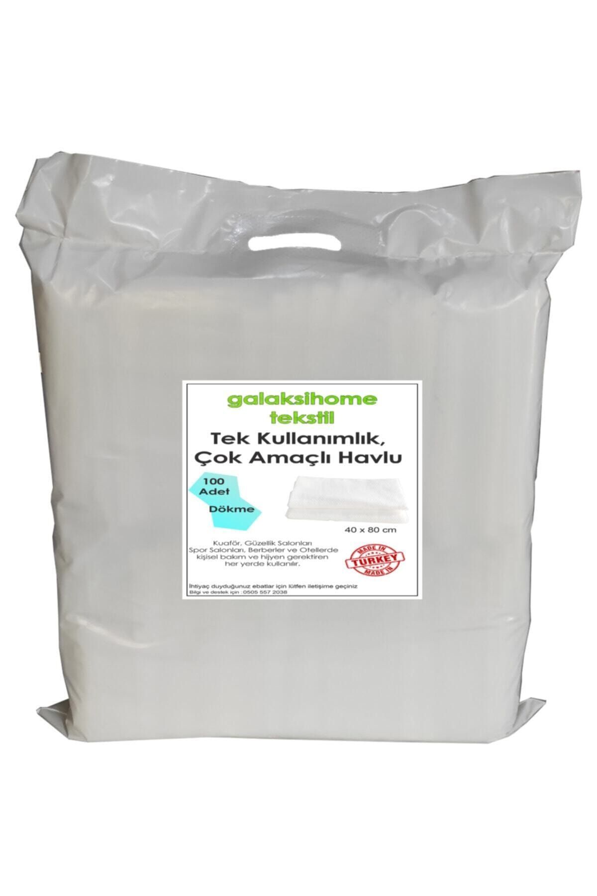 galaksihome Tek Kullanımlık 40x80 Saç Havlusu Paketler 100 Lü Paket Kuaför Güzellik Merkezi Havlu