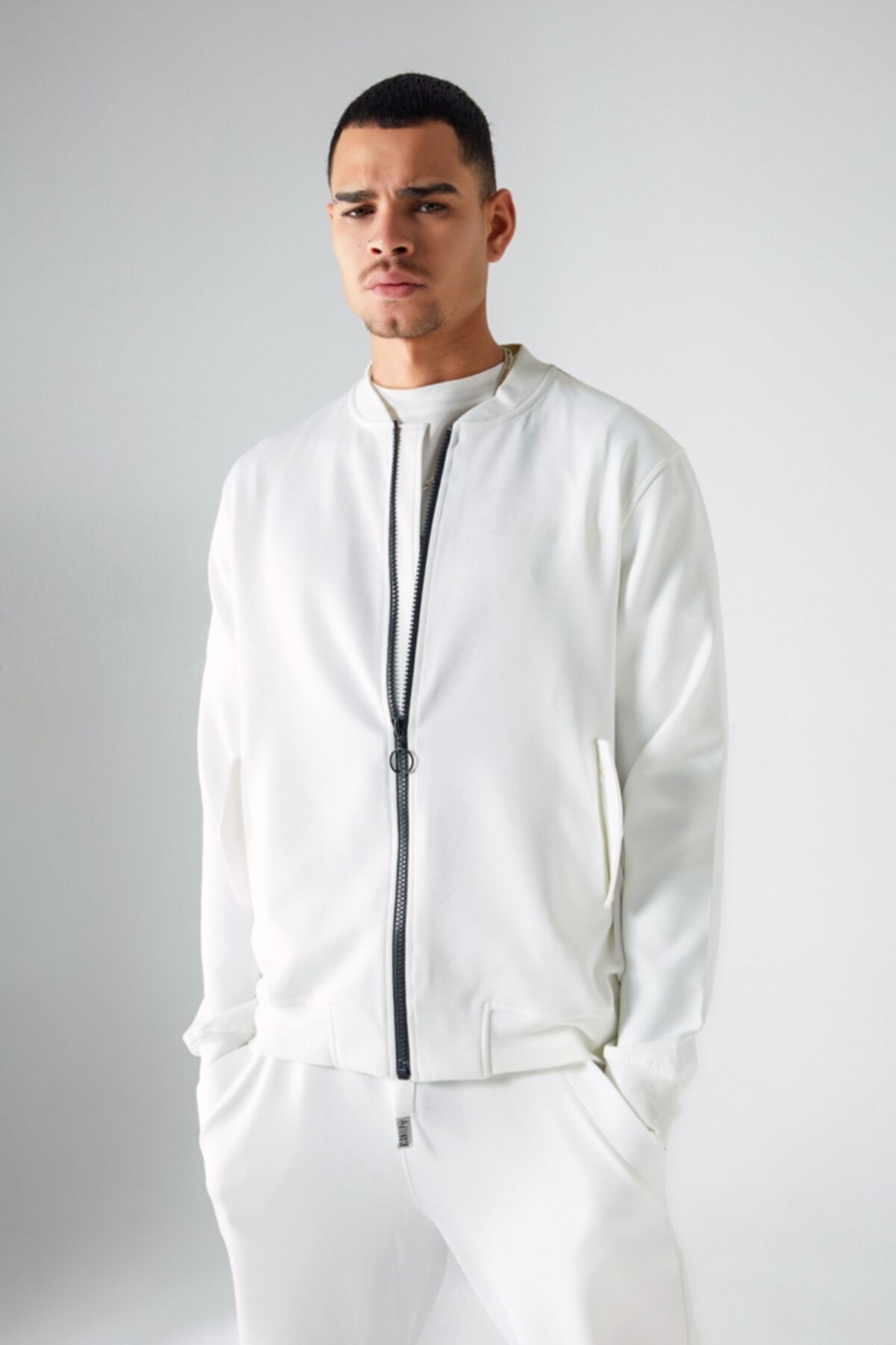 B3ANTLP Edgar Ecru Bomber Spor Ceket