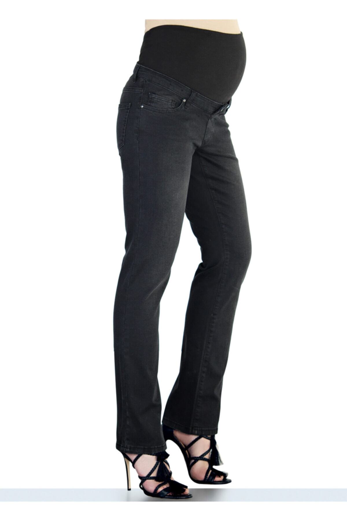 Ebru Maternity 4078 - Füme Hamile Jean Pantolonu