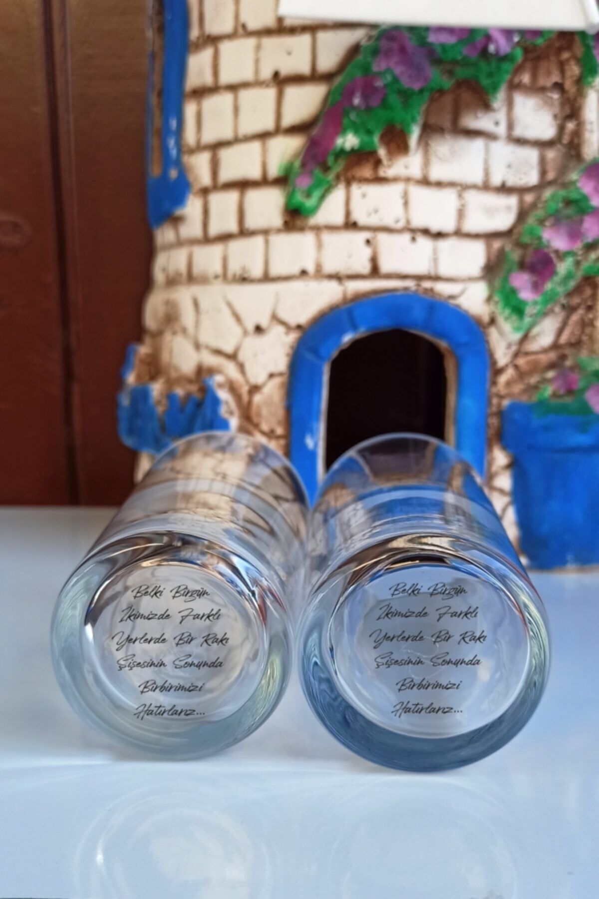 Paşabahçe Dipli Sözler Rakı Bardağı 2 Adet (belki Birgün)