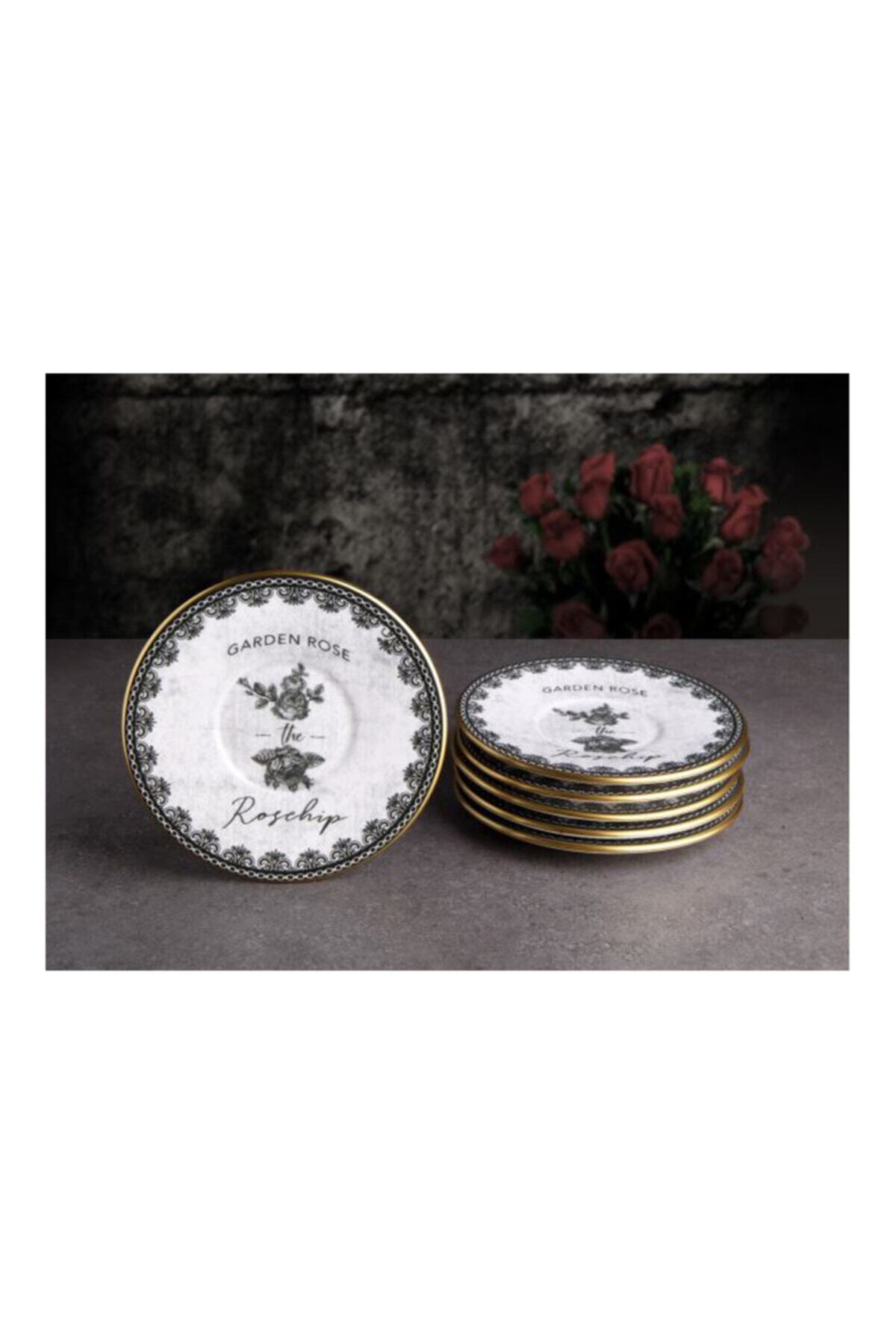 EminHome Rosehip Çay Tabağı 6 Lı