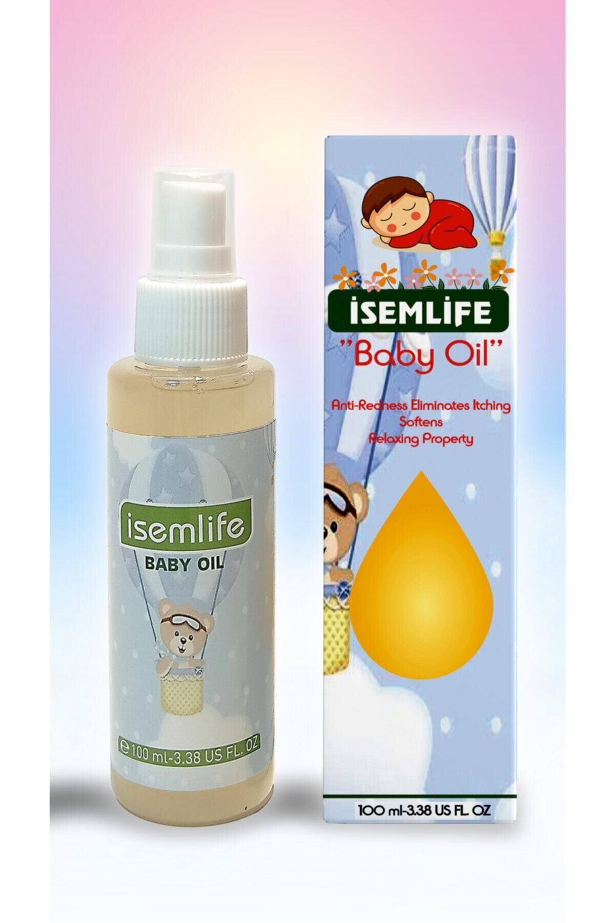 İsemlife Bebek Bakım Masaj Yağı 100 ml