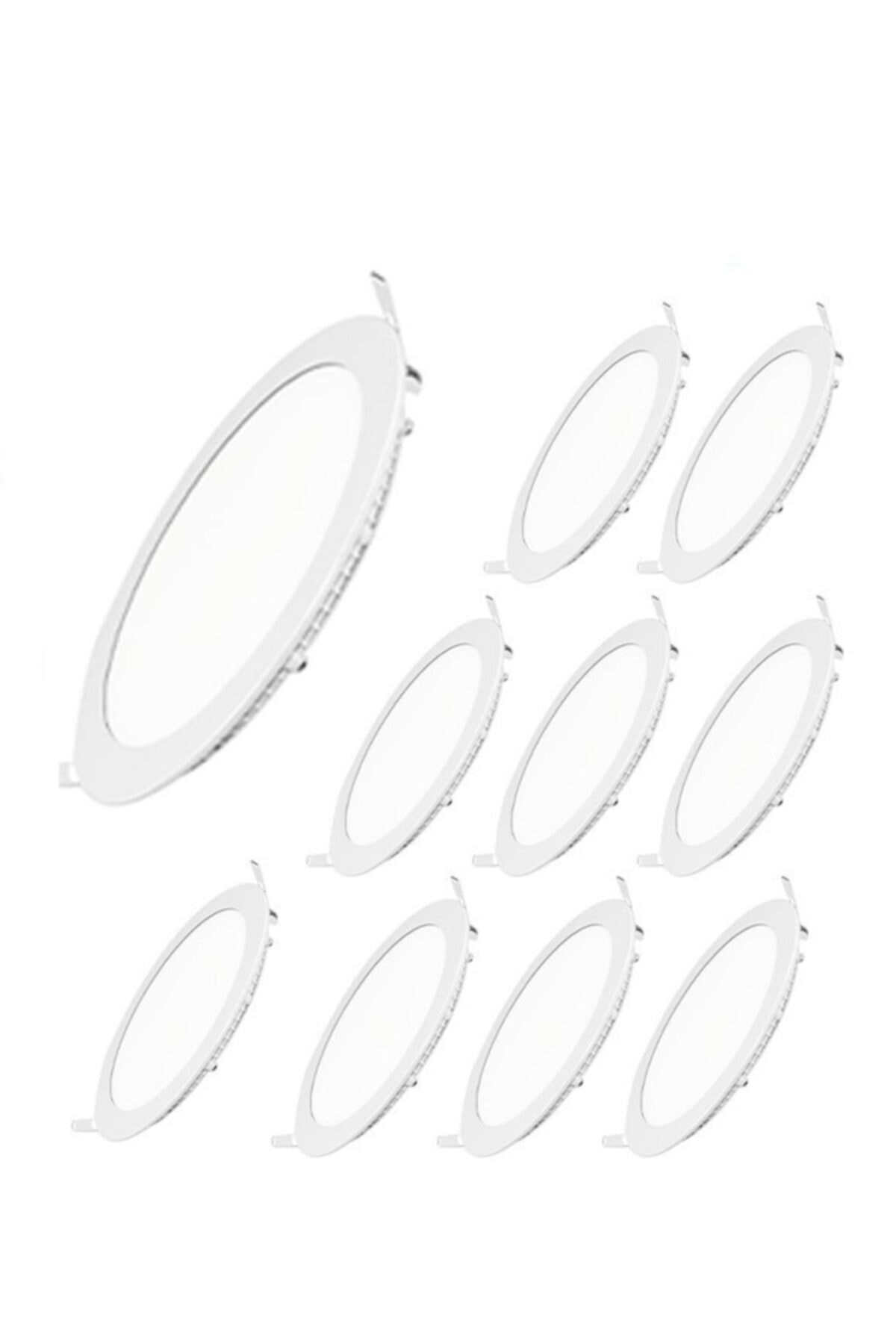 qenos Slım - 6 Watt 6500 K Led Panel Sıva Altı Spot Armatür – 10’lu Ekopaket