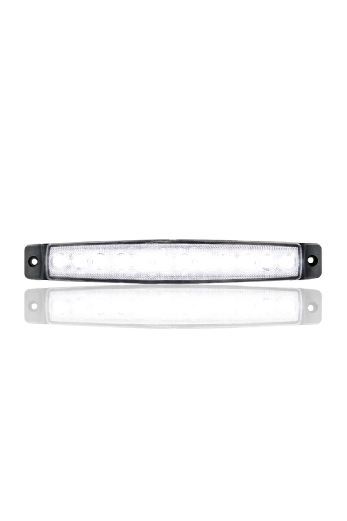 Sanel 24v Üniversal Parmak 12 Led Basamak - Yan Beyaz Sbc24w12