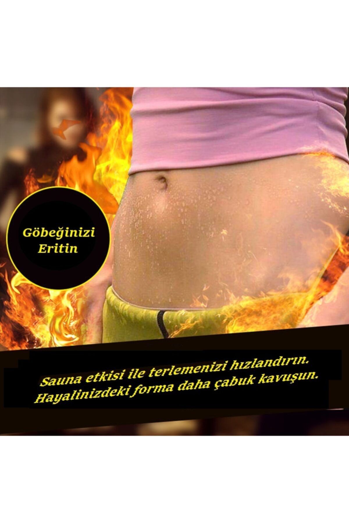 Ankaflex Neopren Göbek Incelten Termal Sauna Etkili Kemer Zayıflama Kemeri Yağ Yakma Terleme Korsesi