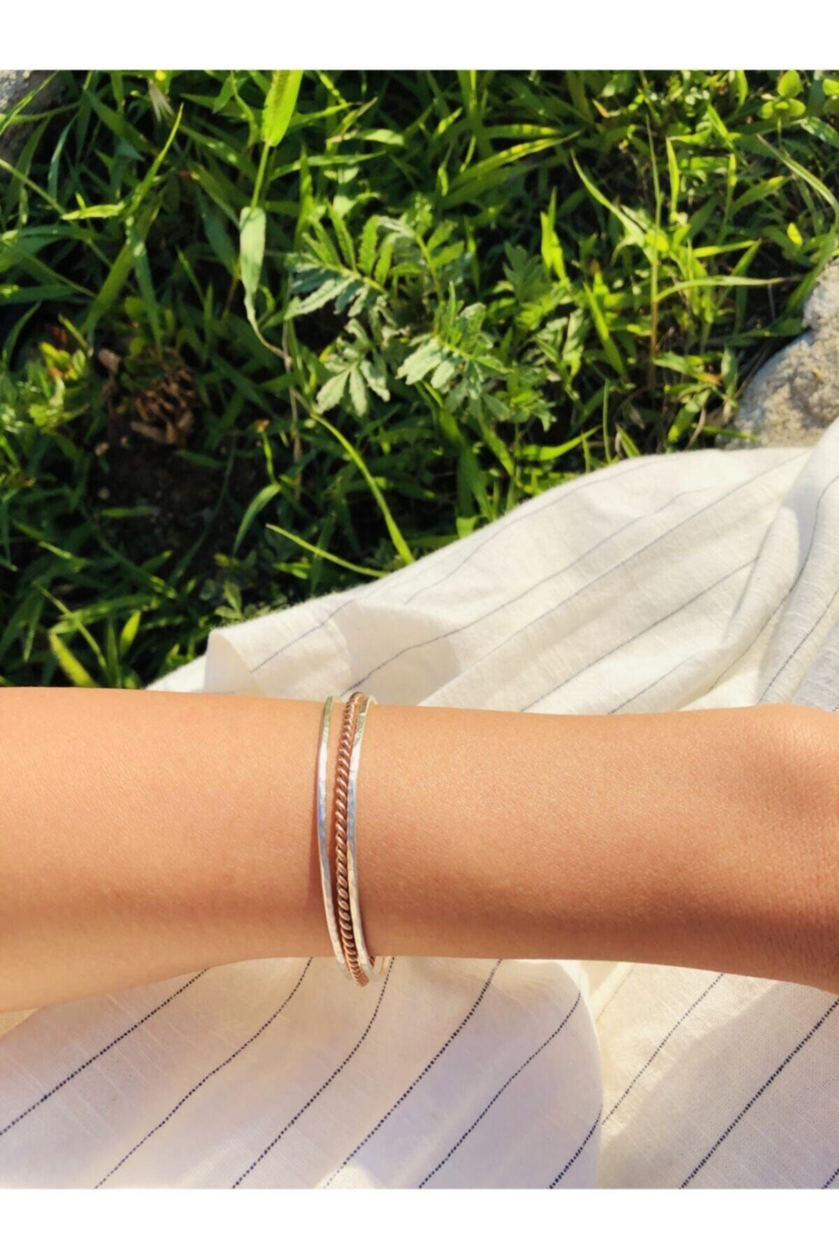 Cadeau Jewellery 925 Ayar Gümüş Hoops Bilezik Seti