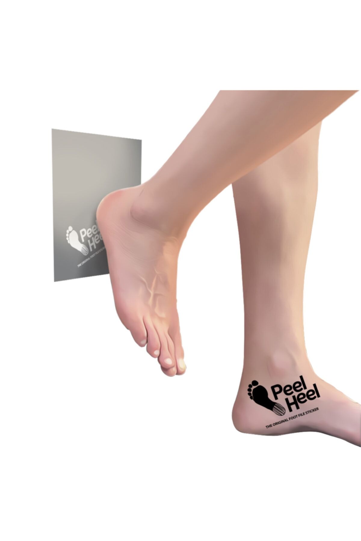 PeelHeel - Topuk Törpüsü Sticker'ı (GRİ) 19 X 19 Cm
