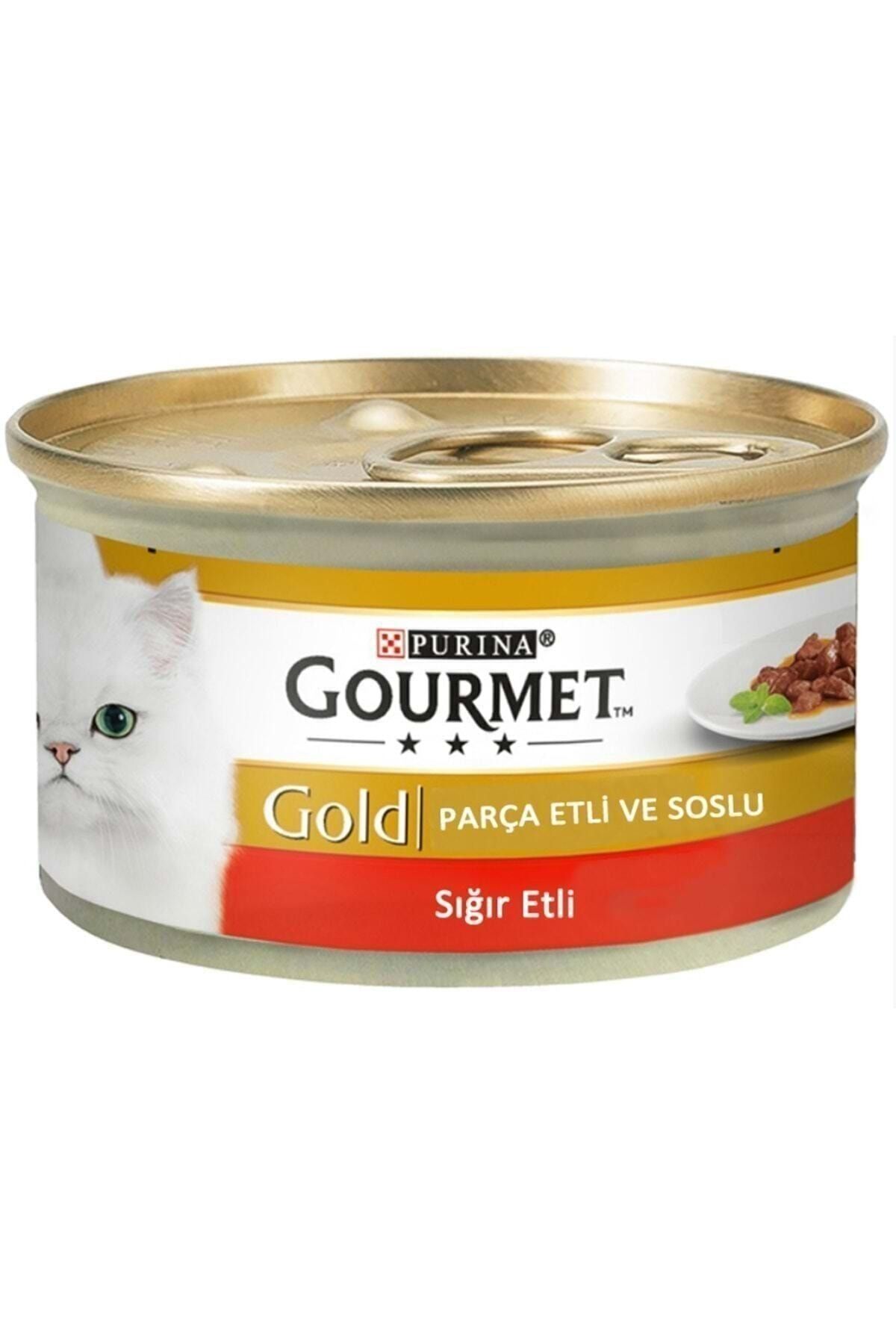 Gourmet Purina Gold Parça Sığır Etli Soslu Konserve Kedi Maması 85 Gr