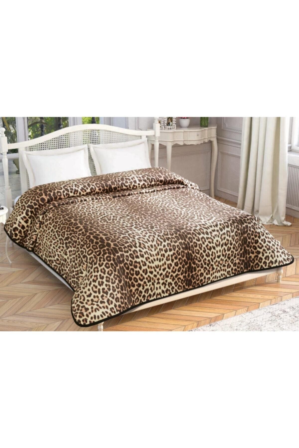Taç Çift Kişilik Leopard  Happy Days Battaniye