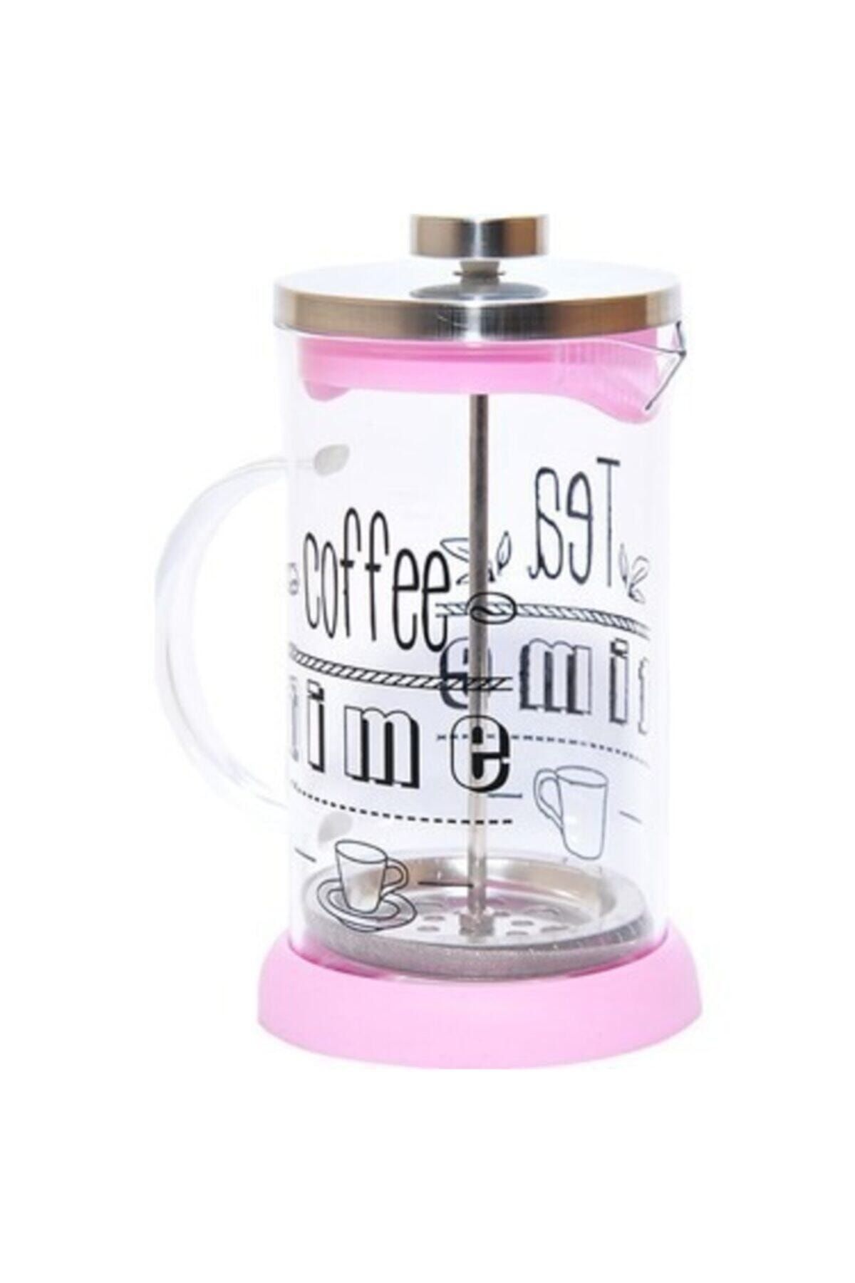 çoktan seçmeli Büyük Boy Cam,silikon French Press 600 Ml