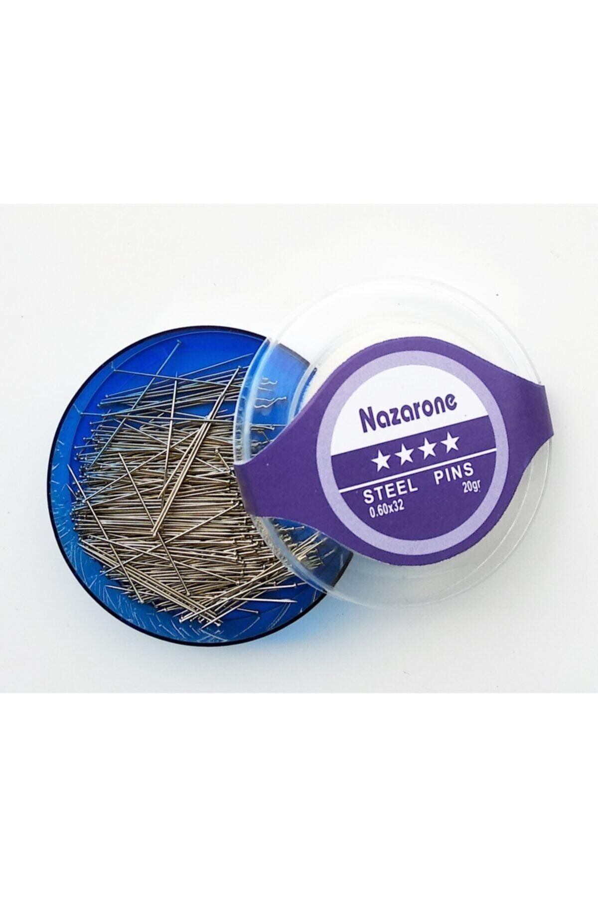 Kezban Tekstil Süngerli Çelik Toplu Iğne Terzi Iğnesi 20 Gr 0,60x32