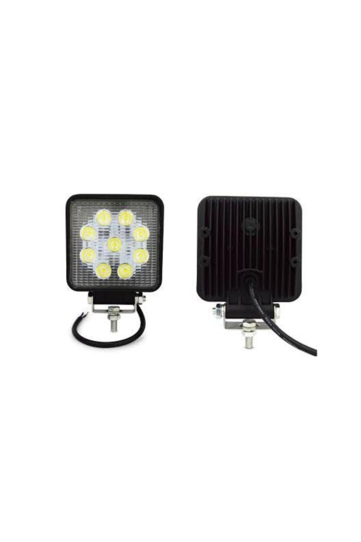 SMG ELEKTRİK Araç Spot Led Sis Farı 9lu Led 12-24v Drl Lamba Tekne 4x4 Offroad Atv Kamyon Truck 4wd