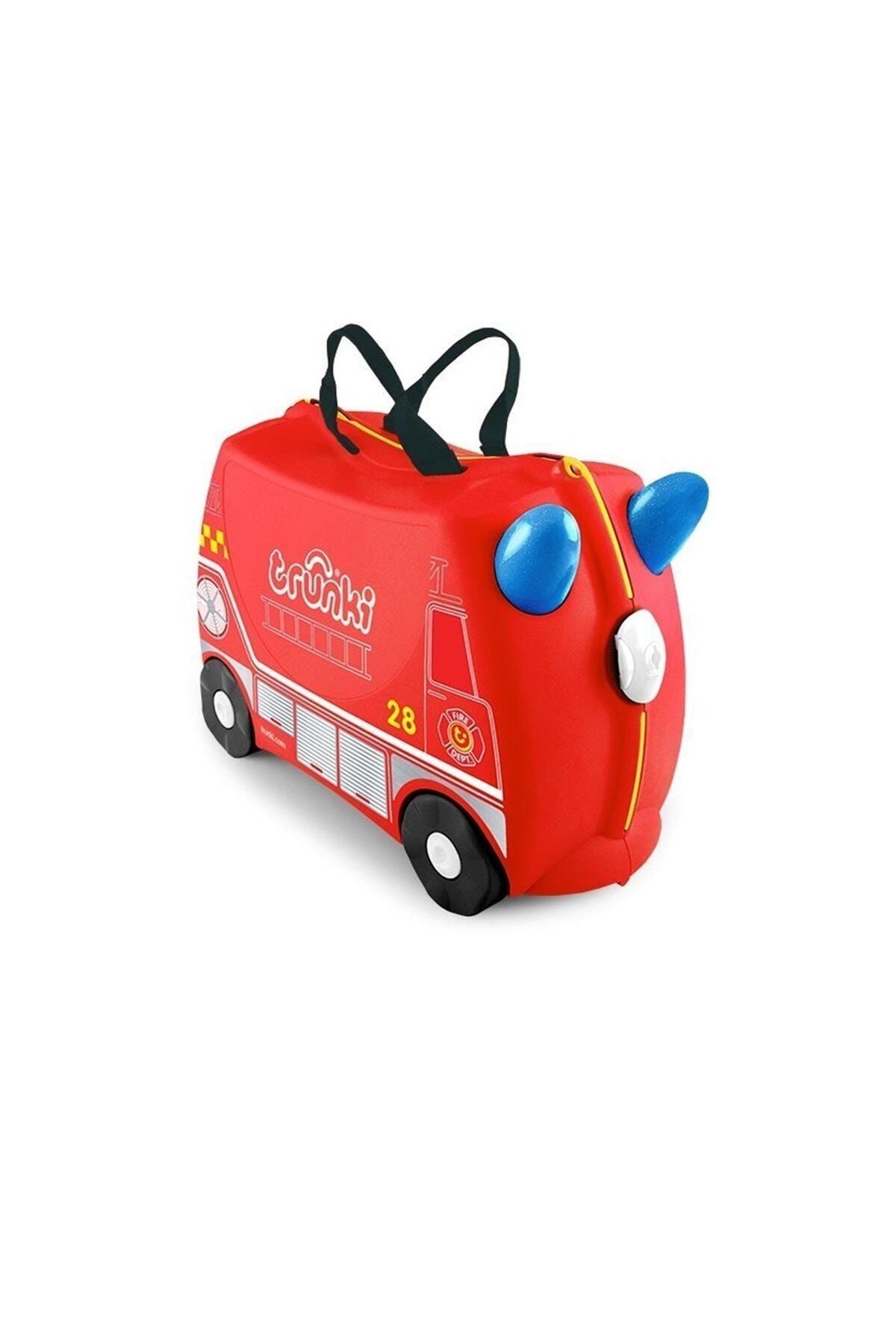 Trunki Binilebilen Çocuk Bavulu - Itfaiye Aracı Frank