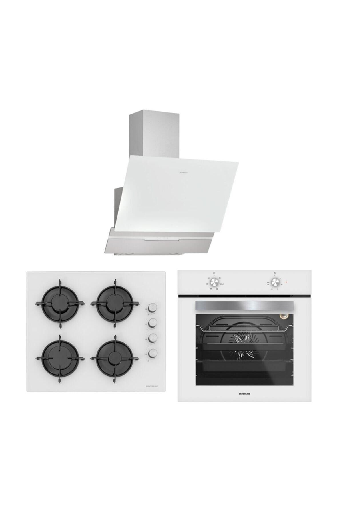 Silverline Beyaz Ankastre Set 3450 Slim-line, Cs5349w01, Bo6501w01
