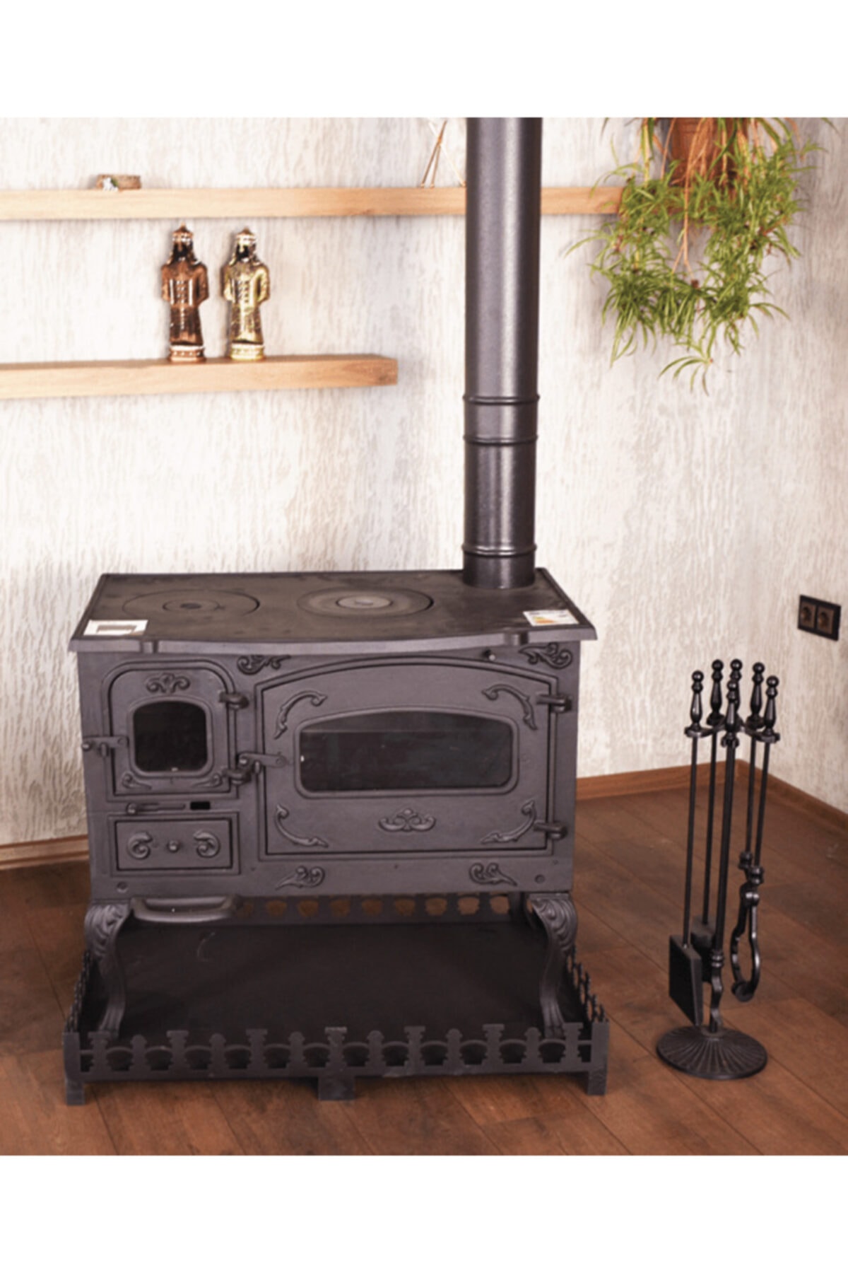 mangalsepetim Spt003 Fırınlı Döküm Kuzine Soba