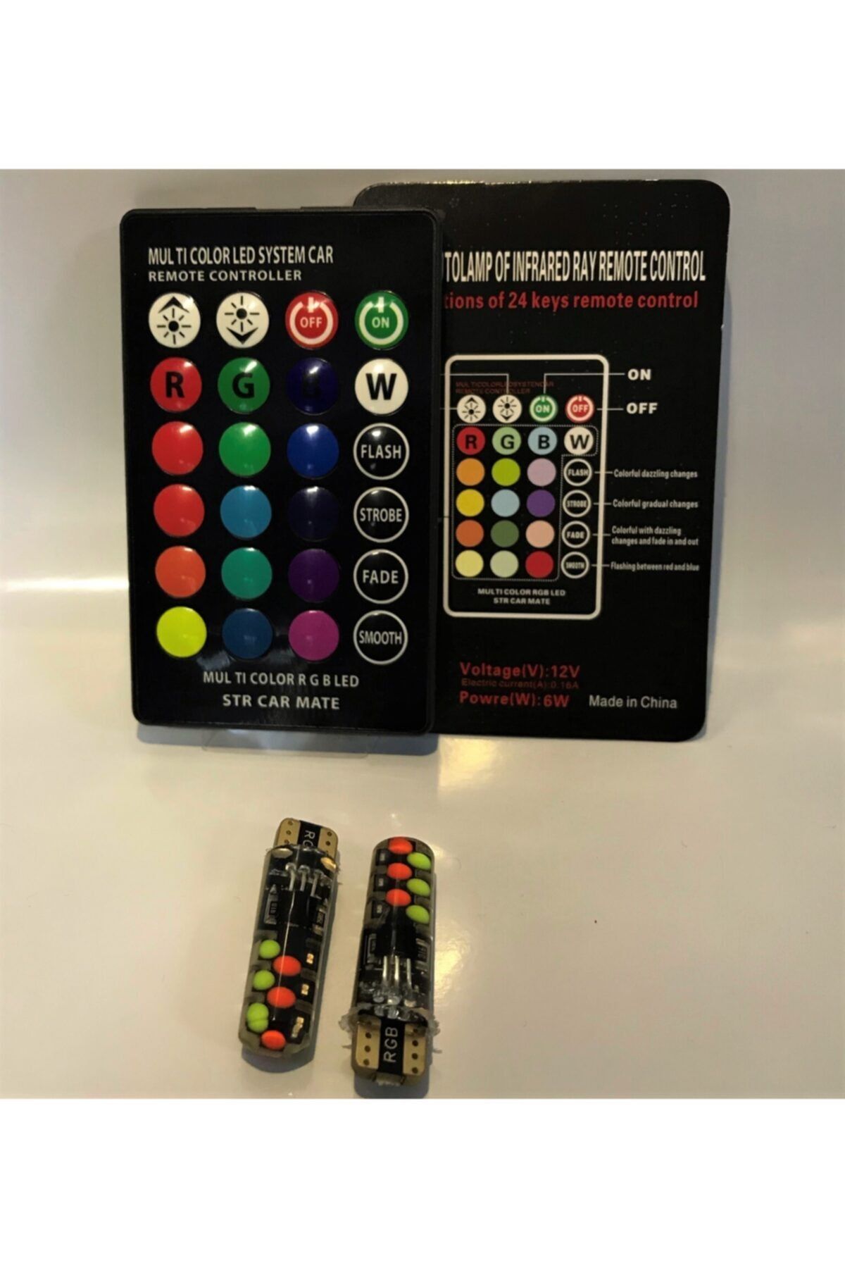 EKT T10 Kumandalı Park Ampulü Rgb (yeni Model-hızlı Geçişli)